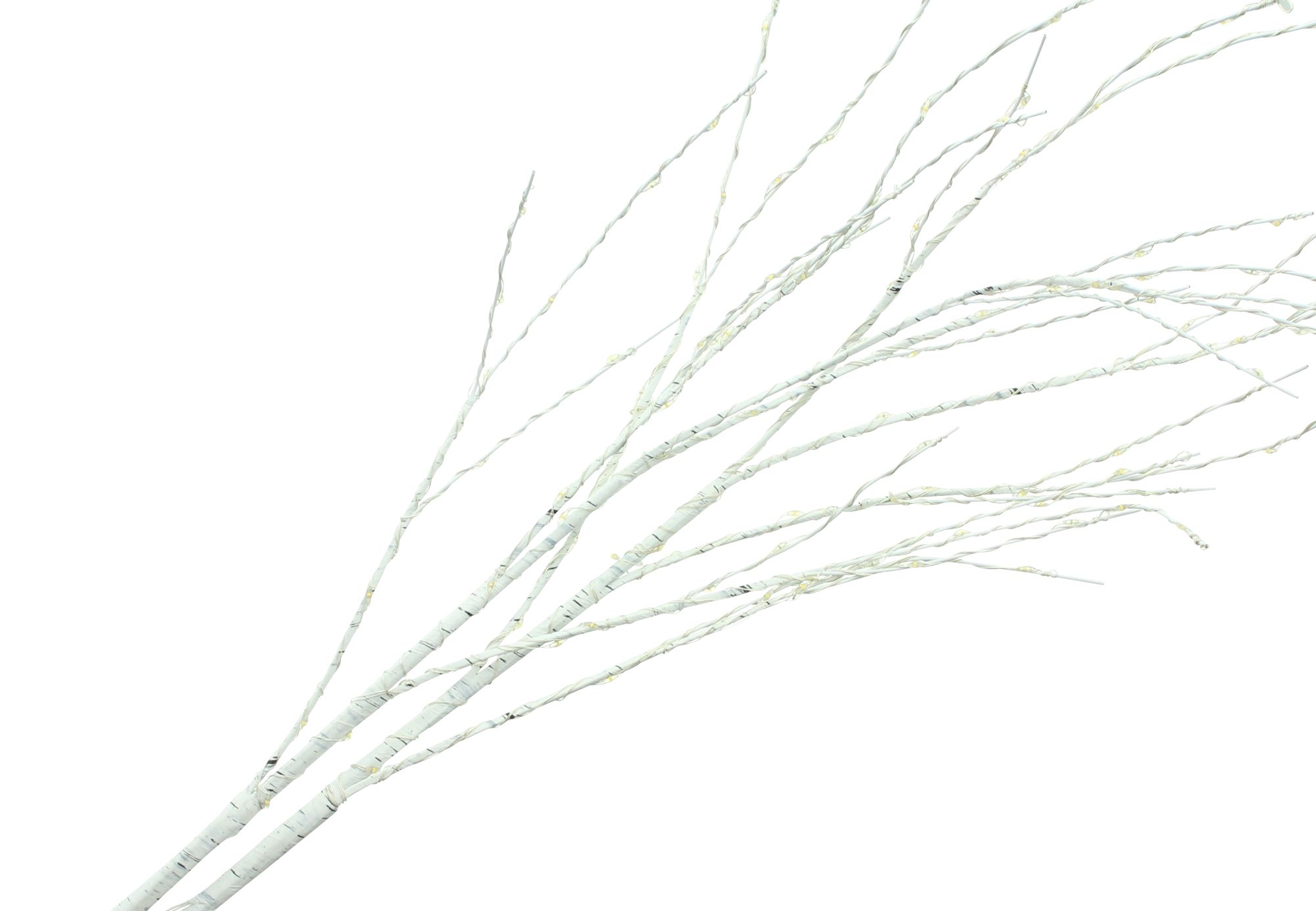 LED-Zweig "White Christmas", 2er Set  im Frank Flechtwaren Online Shop für Weihnachtliche LED-Deko kaufen