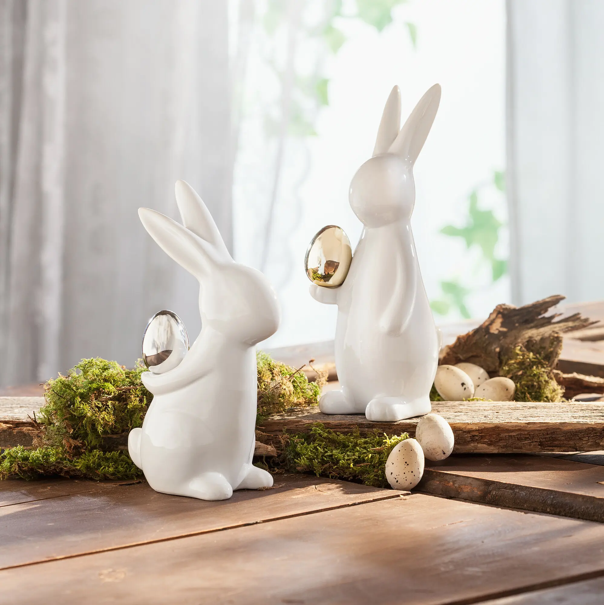 Osterhase "Classical", 2er Set  im Frank Flechtwaren Online Shop kaufen