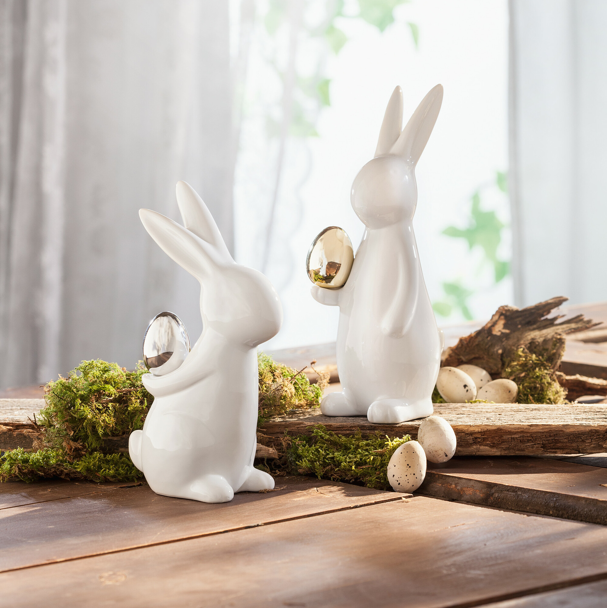 Osterhase "Classical", 2er Set  im Frank Flechtwaren Online Shop kaufen