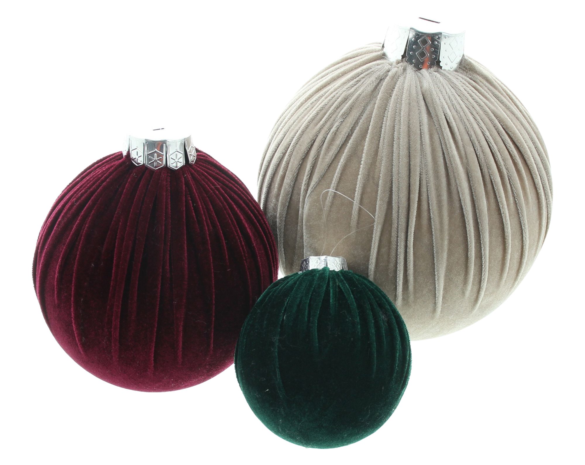 Deko-Kugel "Eleganz", 3er Set  im Frank Flechtwaren Online Shop für Nostalgische Weihnachten kaufen
