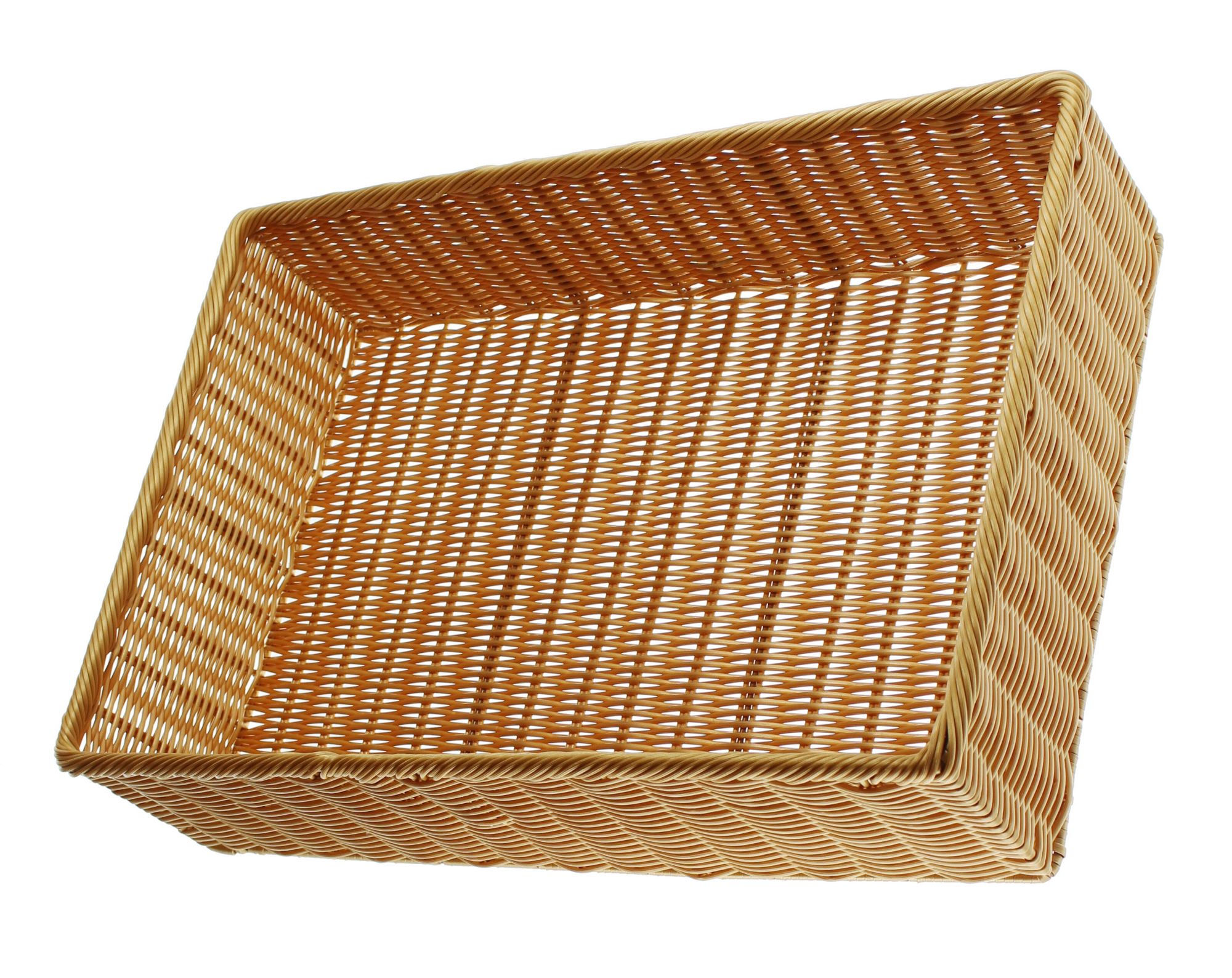 Auslagekorb "Poly", 60 x 40 x 15 cm im Frank Flechtwaren Online Shop für Ladendeko kaufen Auslagekorb "Poly", 60 x 40 x 15 cm im Frank Flechtwaren Online Shop für Ladendeko kaufen