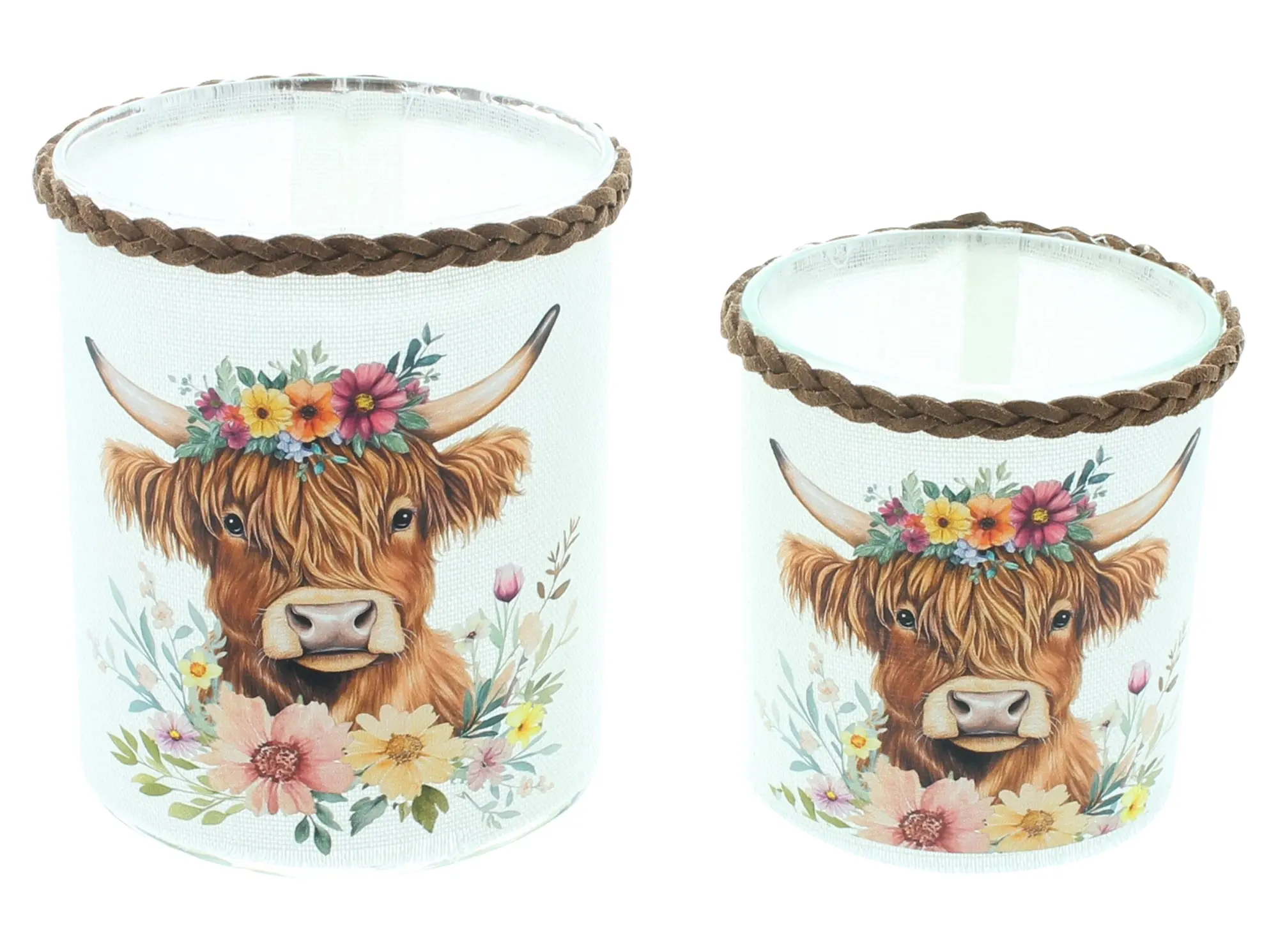 Windlicht "Stier mit Blumenkranz", 2er Set  im Frank Flechtwaren Online Shop für Gerade eingetroffen kaufen