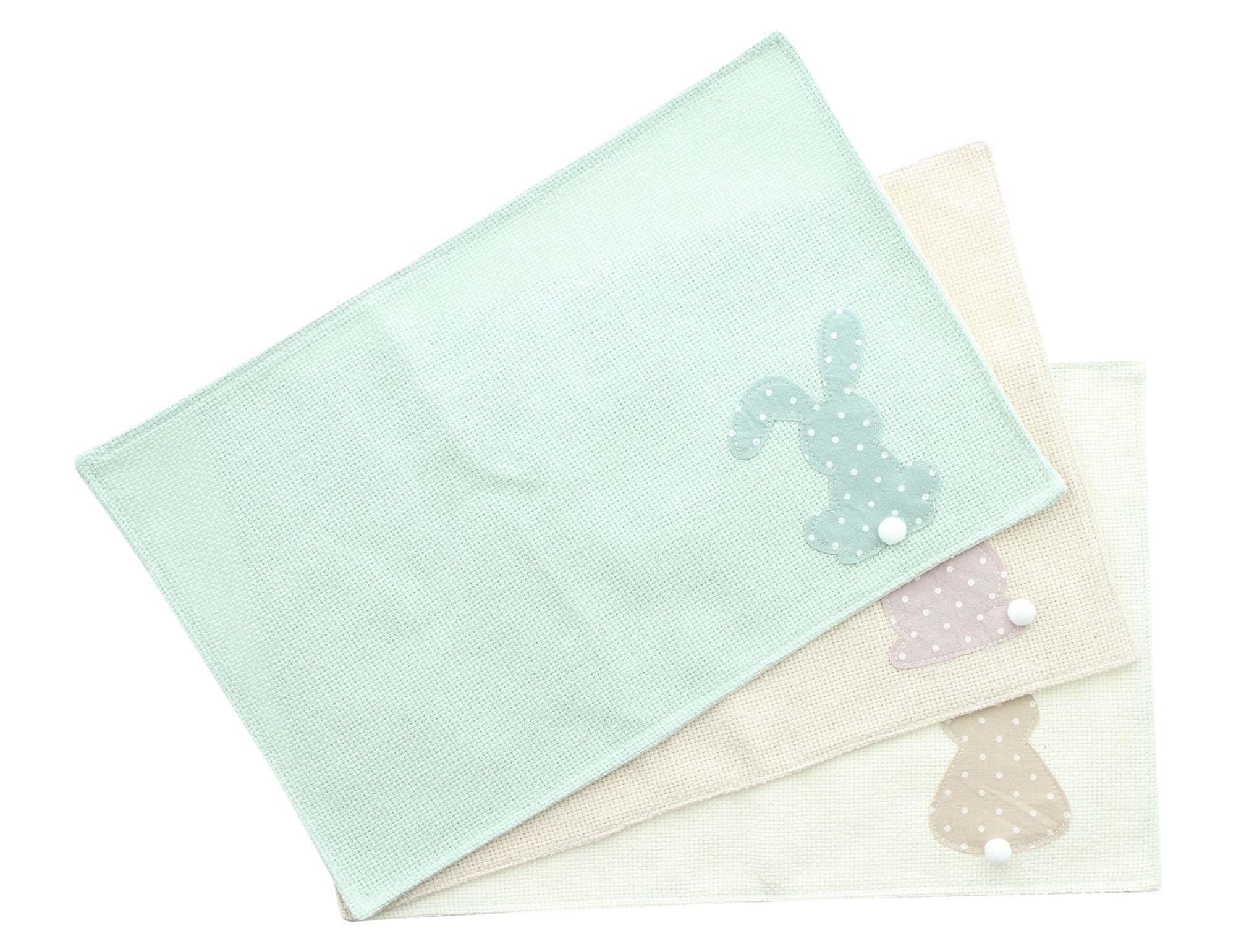 Platzmatte "Pastellhäschen", 3er Set  im Frank Flechtwaren Online Shop für Ostern kaufen