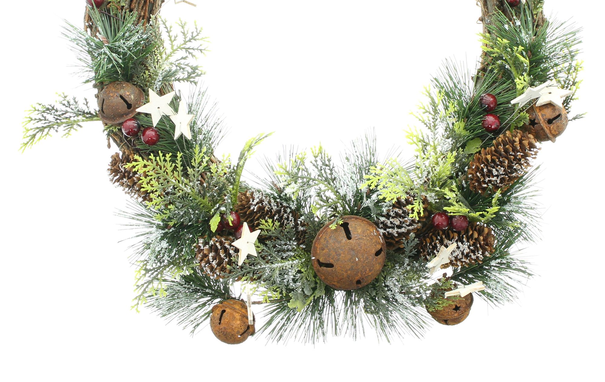 Kranz "Rostglöckchen" im Frank Flechtwaren Online Shop für Weihnachten kaufen Kranz "Rostglöckchen" im Frank Flechtwaren Online Shop für Weihnachten kaufen
