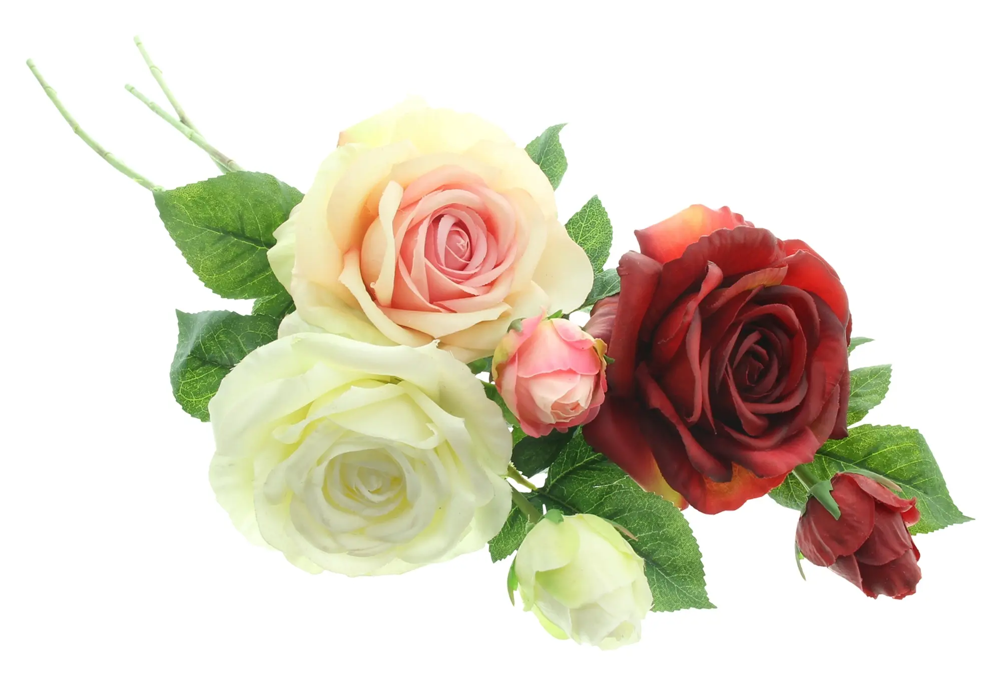 Kunstblume "Rosen", 3er Set  im Frank Flechtwaren Online Shop für Kunstpflanzen kaufen