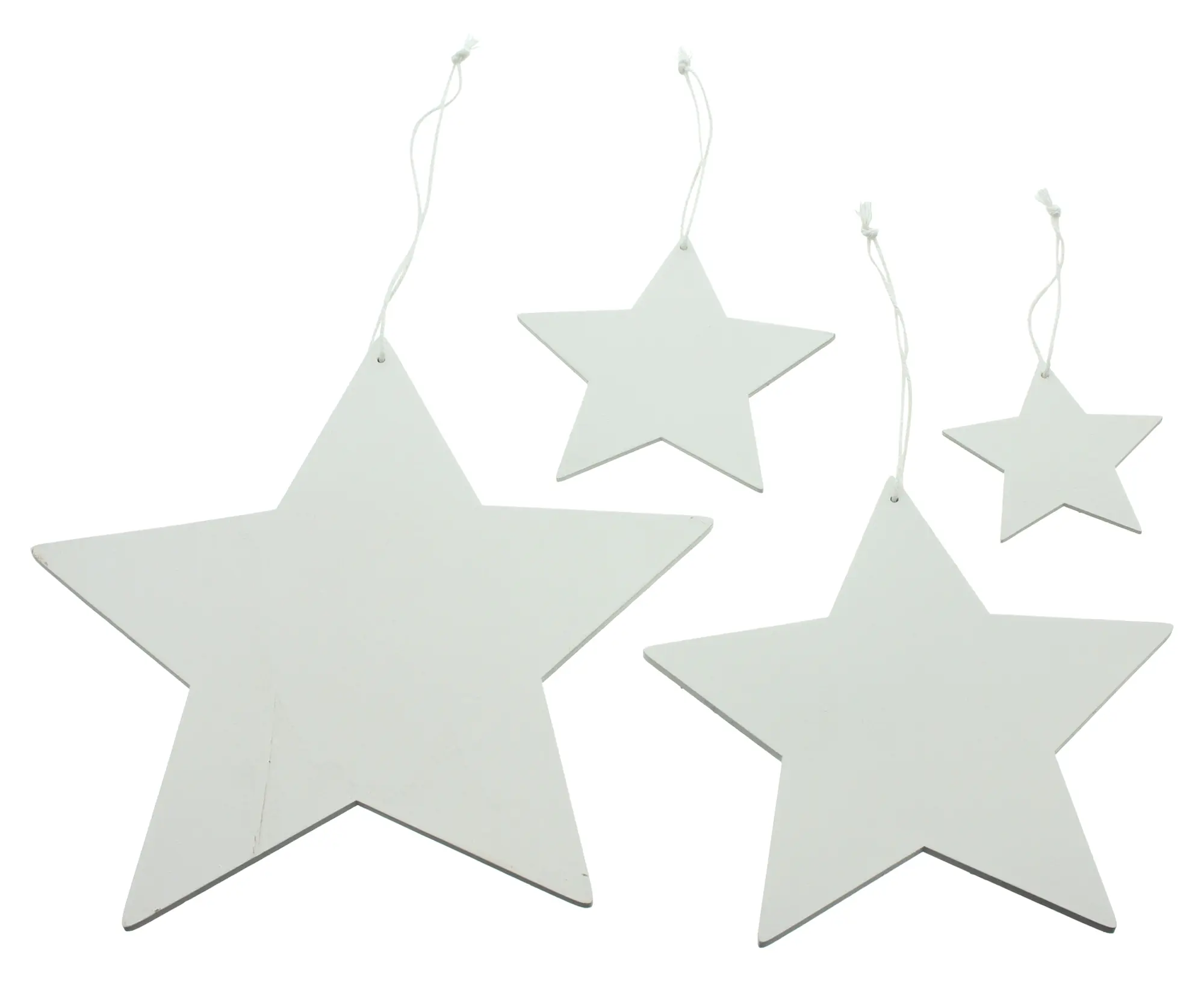 Sternhänger "White", 4er Set im Frank Flechtwaren Online Shop für Baumschmuck kaufen Sternhänger "White", 4er Set im Frank Flechtwaren Online Shop für Baumschmuck kaufen