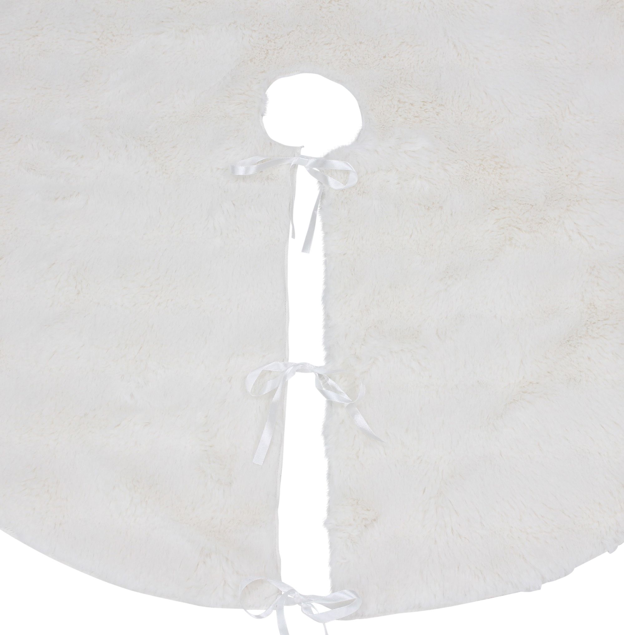 Christbaumdecke "White Bubbles"  im Frank Flechtwaren Online Shop für Baumschmuck kaufen