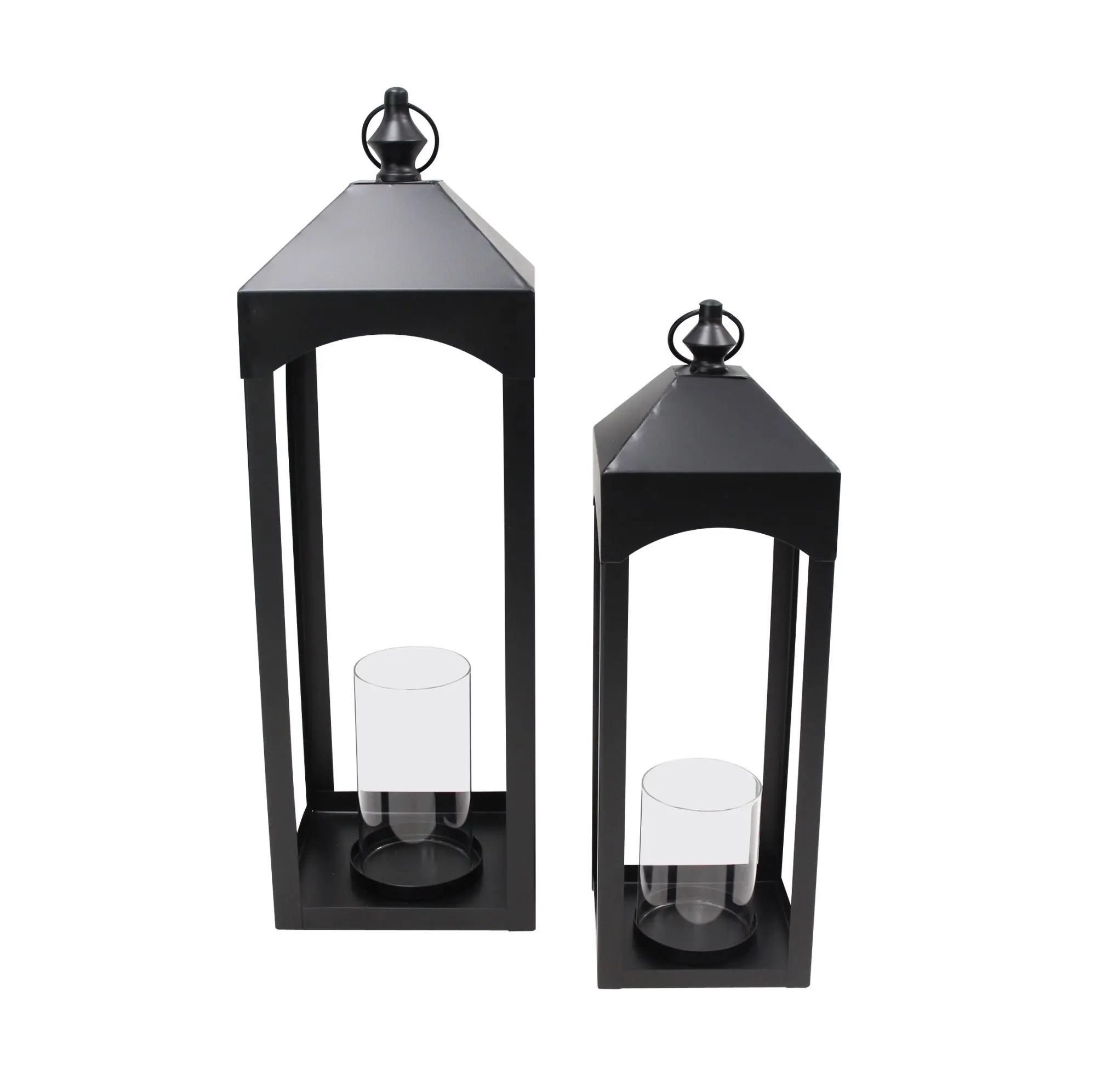 Laterne "Black", 2er Set  im Frank Flechtwaren Online Shop für Laternen kaufen