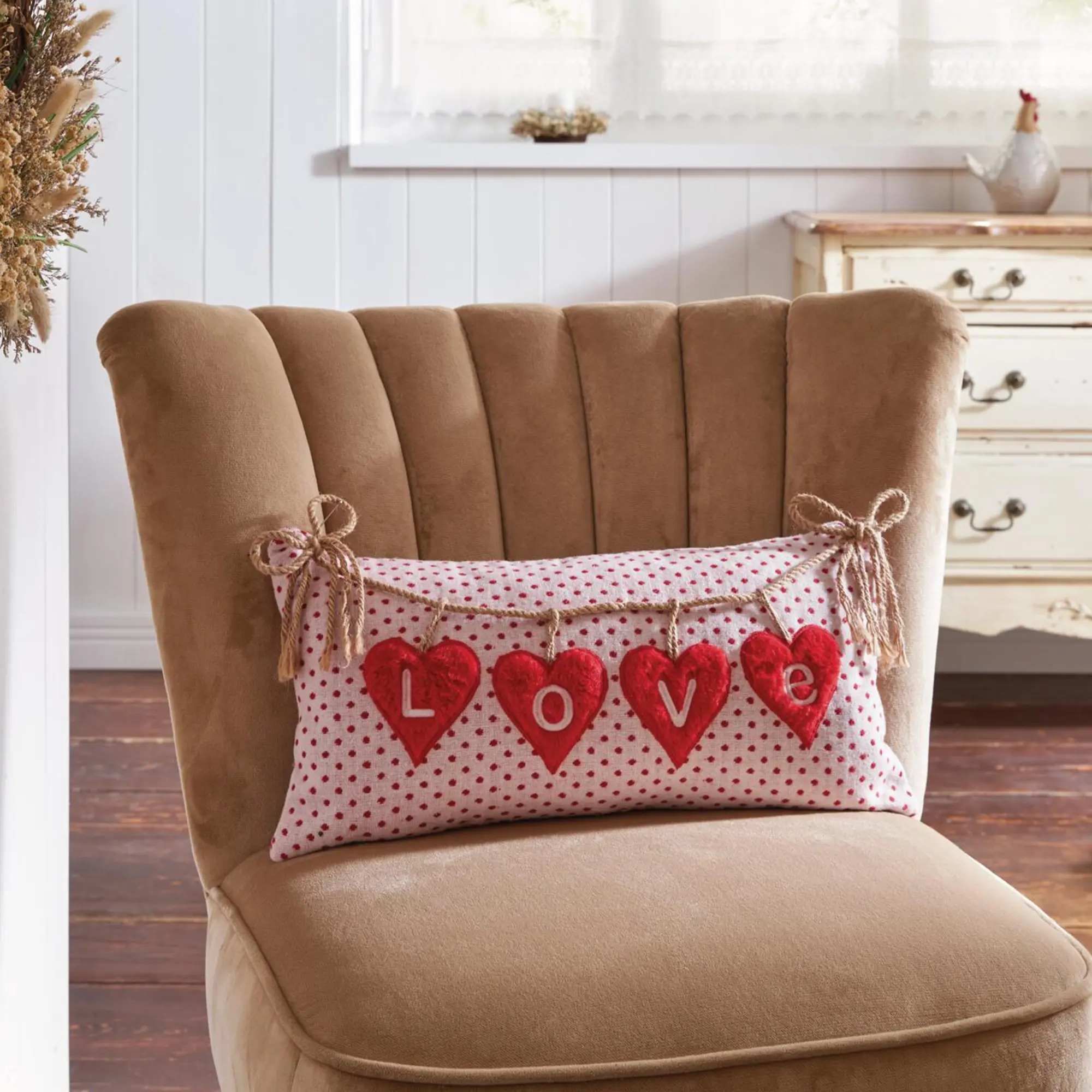 Deko-Kissenhülle "Love Hearts"  im Frank Flechtwaren Online Shop kaufen