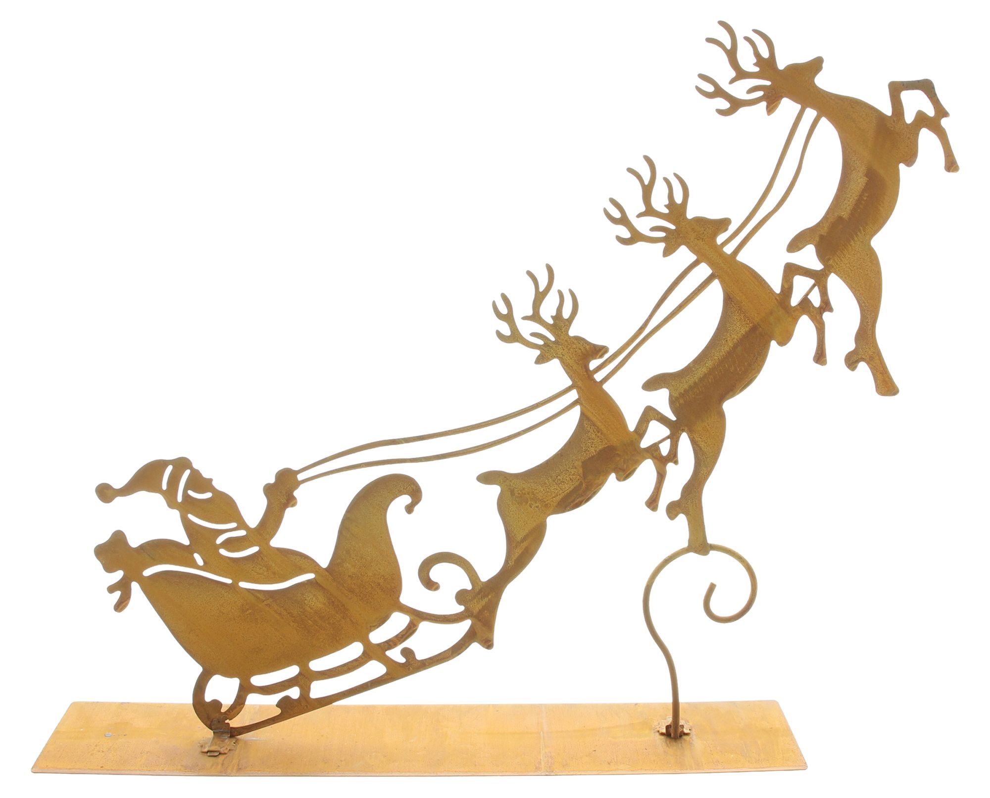 Metalldeko "Santa mit Schlitten" im Frank Flechtwaren Online Shop für Weihnachten kaufen Metalldeko "Santa mit Schlitten" im Frank Flechtwaren Online Shop für Weihnachten kaufen