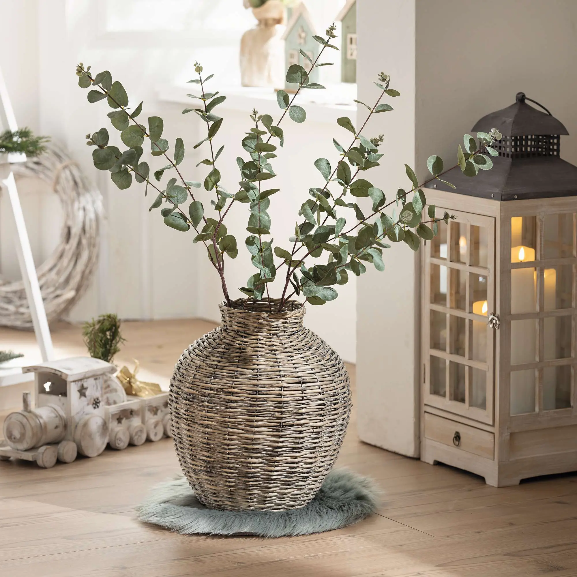 Korbvase "Landhaus"  im Frank Flechtwaren Online Shop kaufen