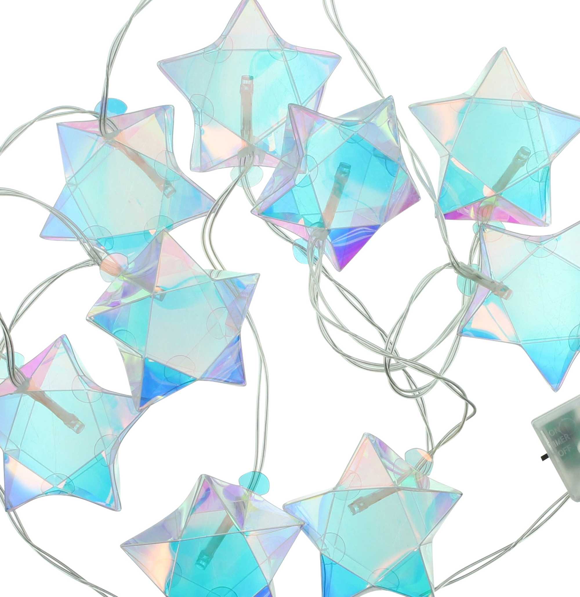 LED-Lichterkette "Rainbow-Stars"  im Frank Flechtwaren Online Shop für Weihnachten kaufen