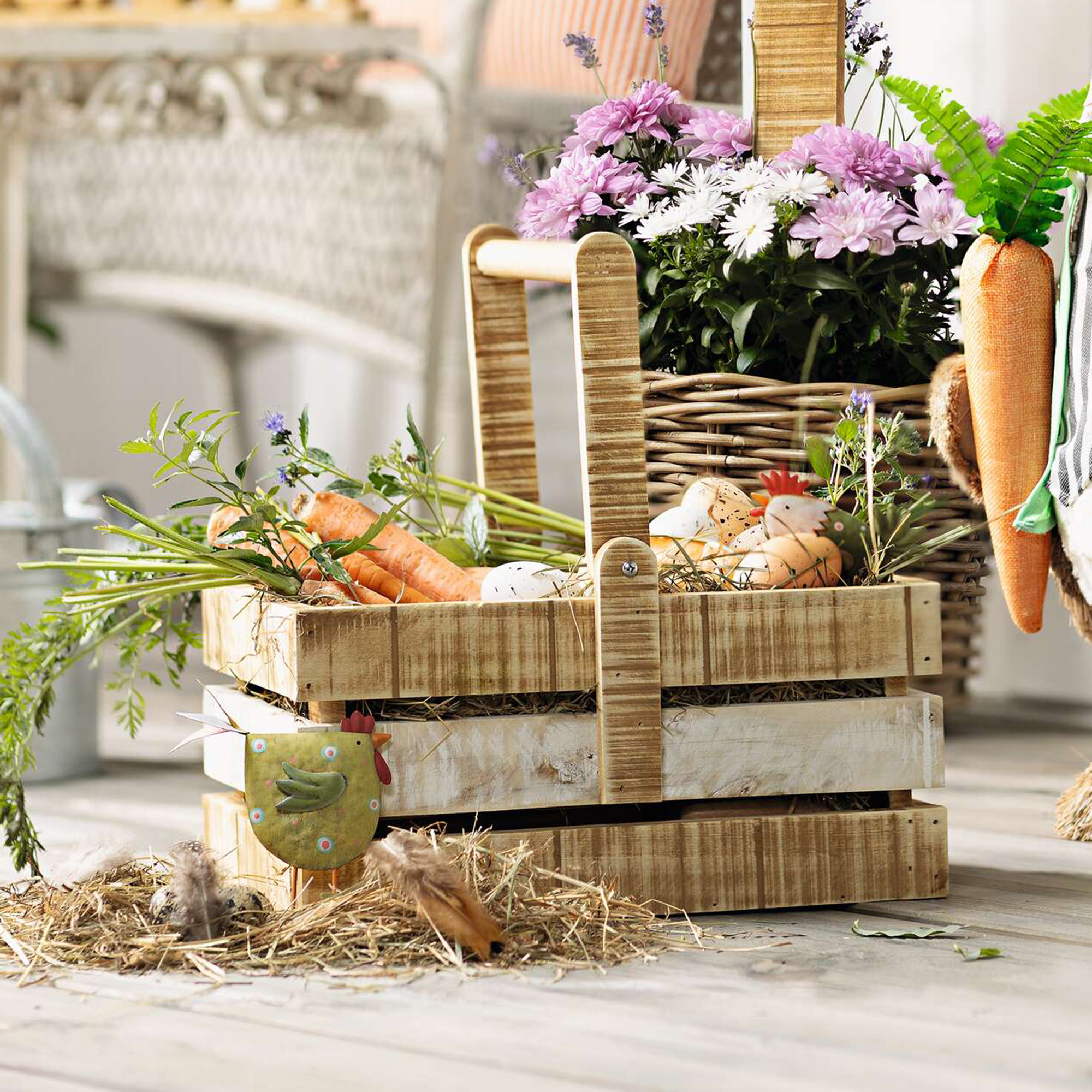 Dekokiste "Henkel"  im Frank Flechtwaren Online Shop kaufen