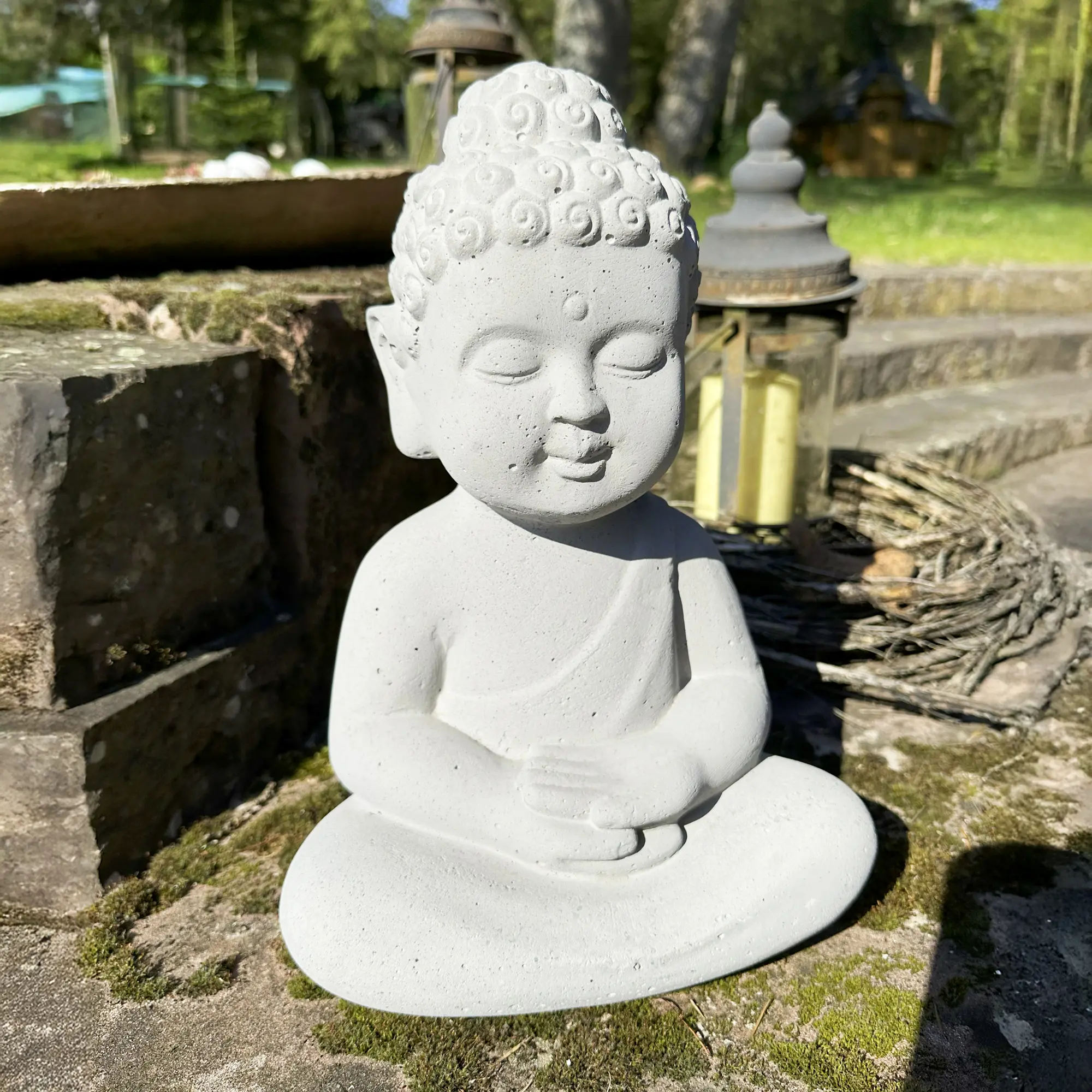 Dekofigur "Buddha"  im Frank Flechtwaren Online Shop kaufen