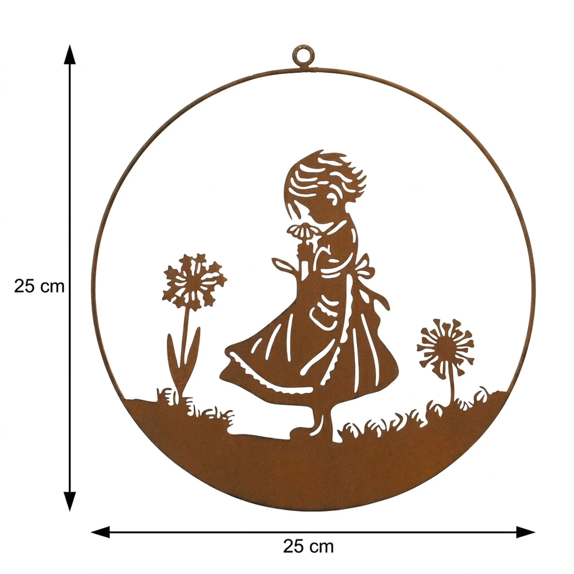 Hänger "Mädchen mit Blume"  im Frank Flechtwaren Online Shop für Österliche Dekoringe kaufen