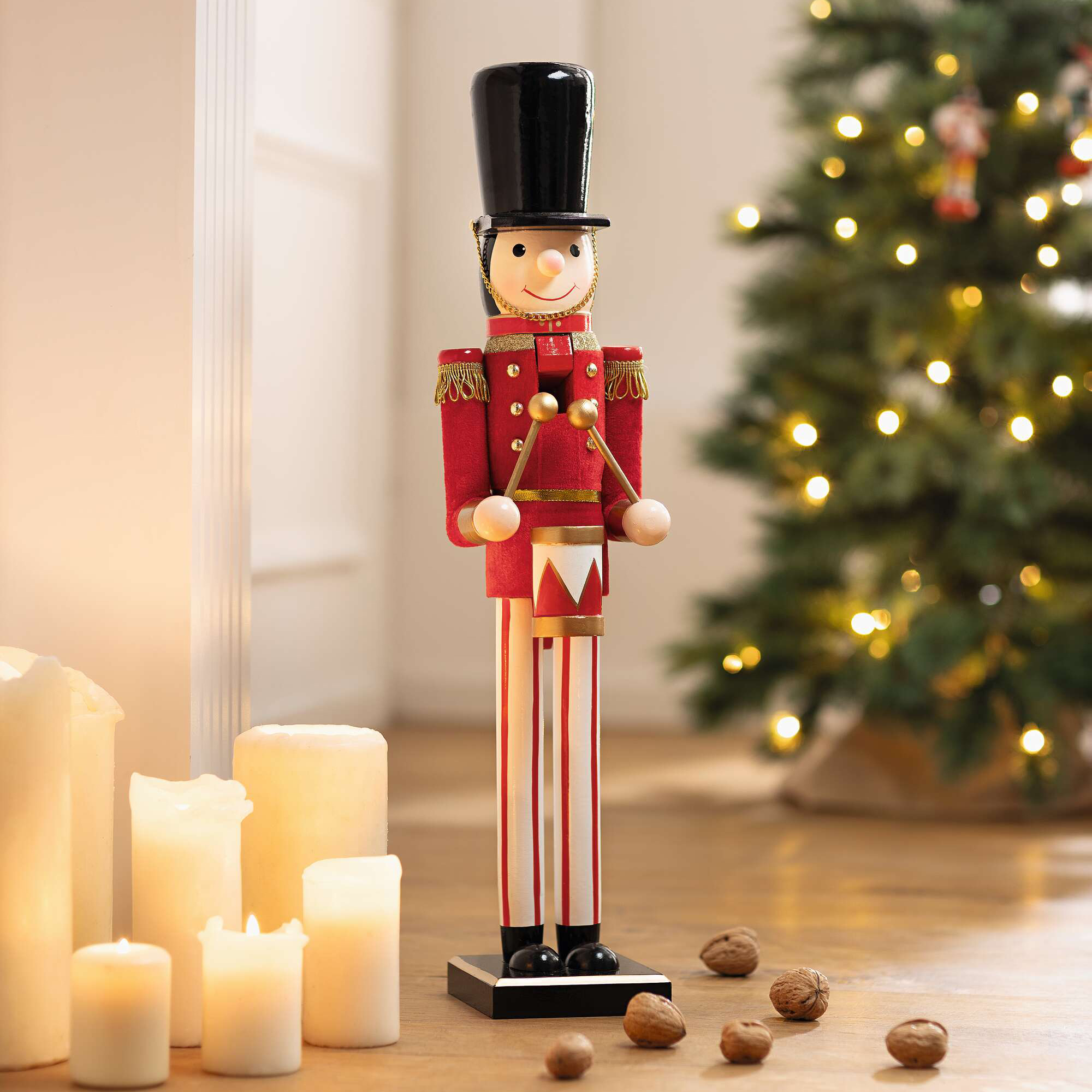 Deko-Nussknacker "Zinnsoldat", groß  im Frank Flechtwaren Online Shop kaufen