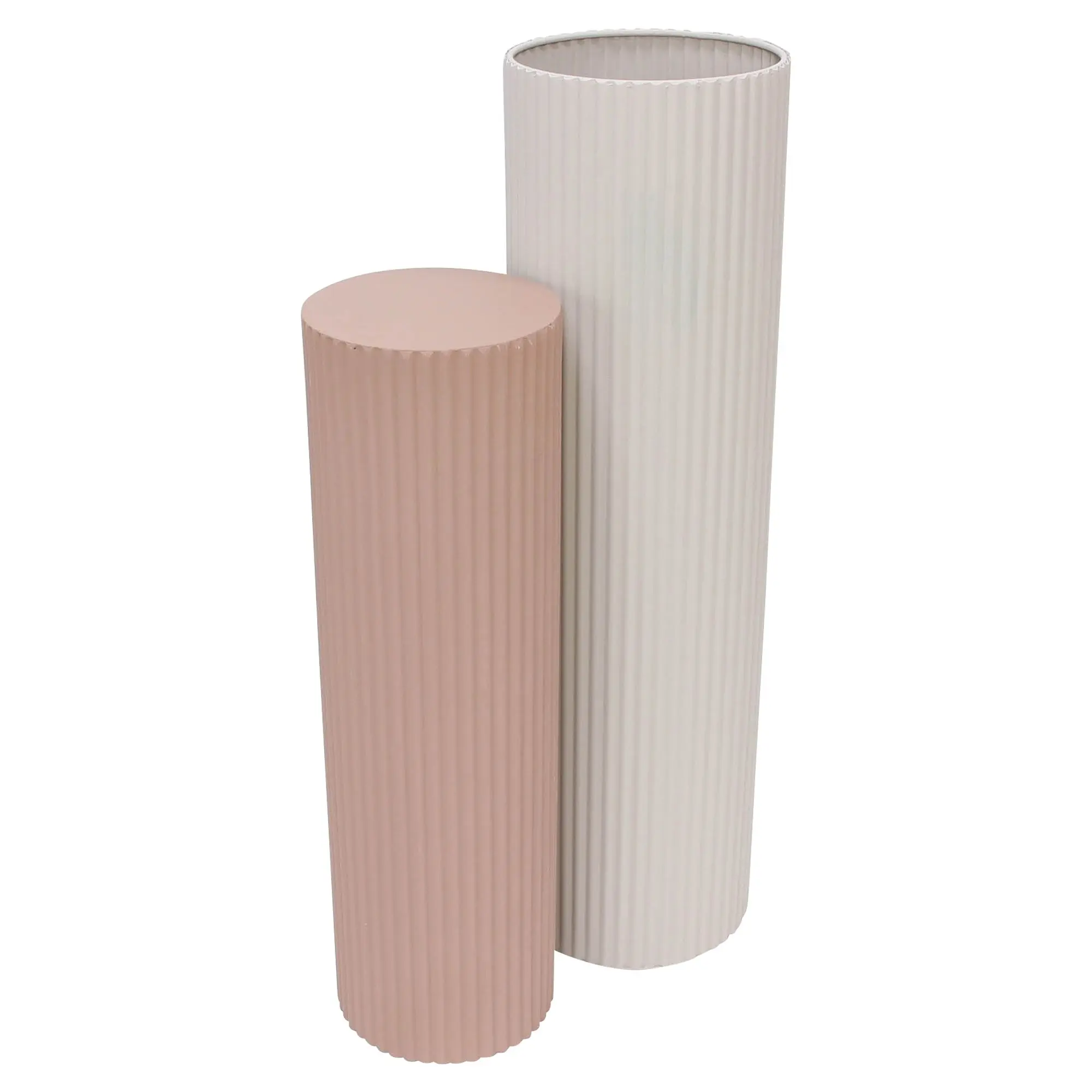 Deko-Säule "Pastell", 2er Set  im Frank Flechtwaren Online Shop für Dekosäulen kaufen