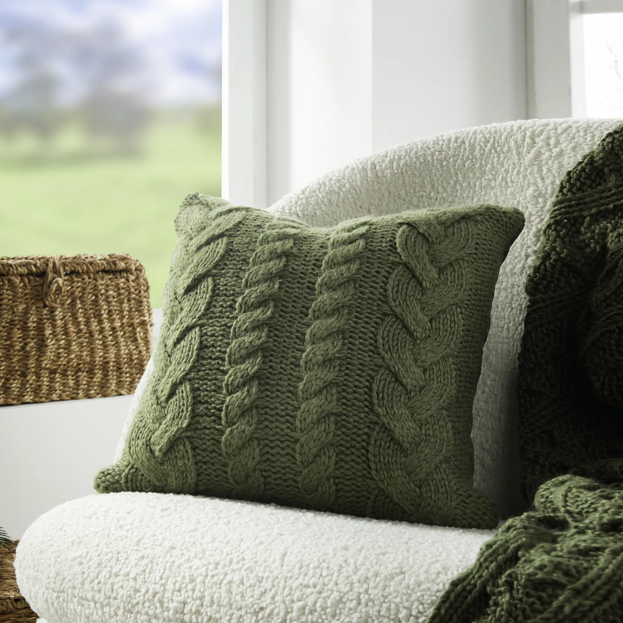 Kissenhülle "Strickzopf"  im Frank Flechtwaren Online Shop kaufen
