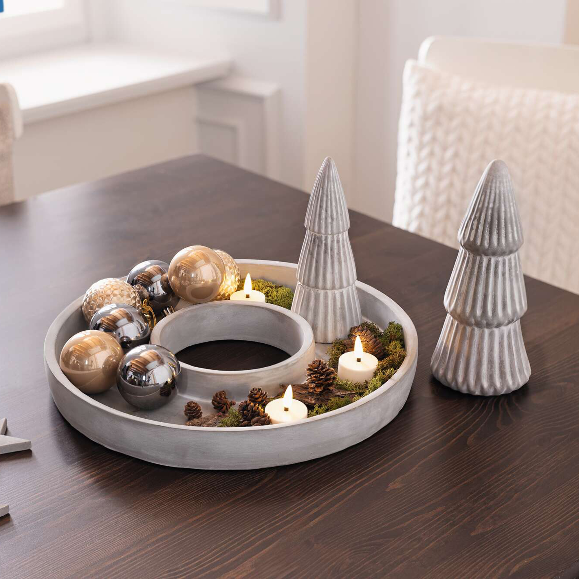 Tanne "Grey", 2er Set  im Frank Flechtwaren Online Shop für Tannenbäume kaufen