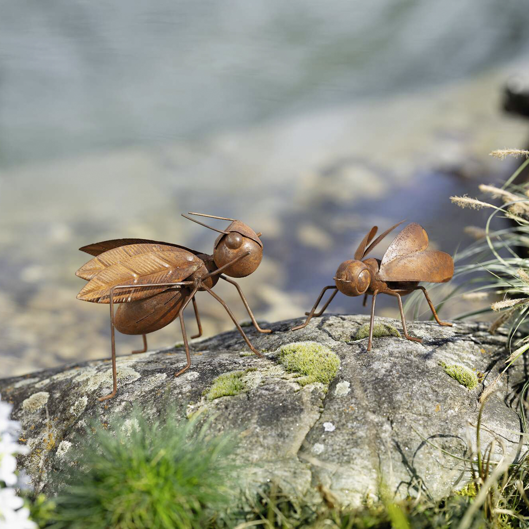 Gartenfigur "Insekten", 2er Set  im Frank Flechtwaren Online Shop kaufen