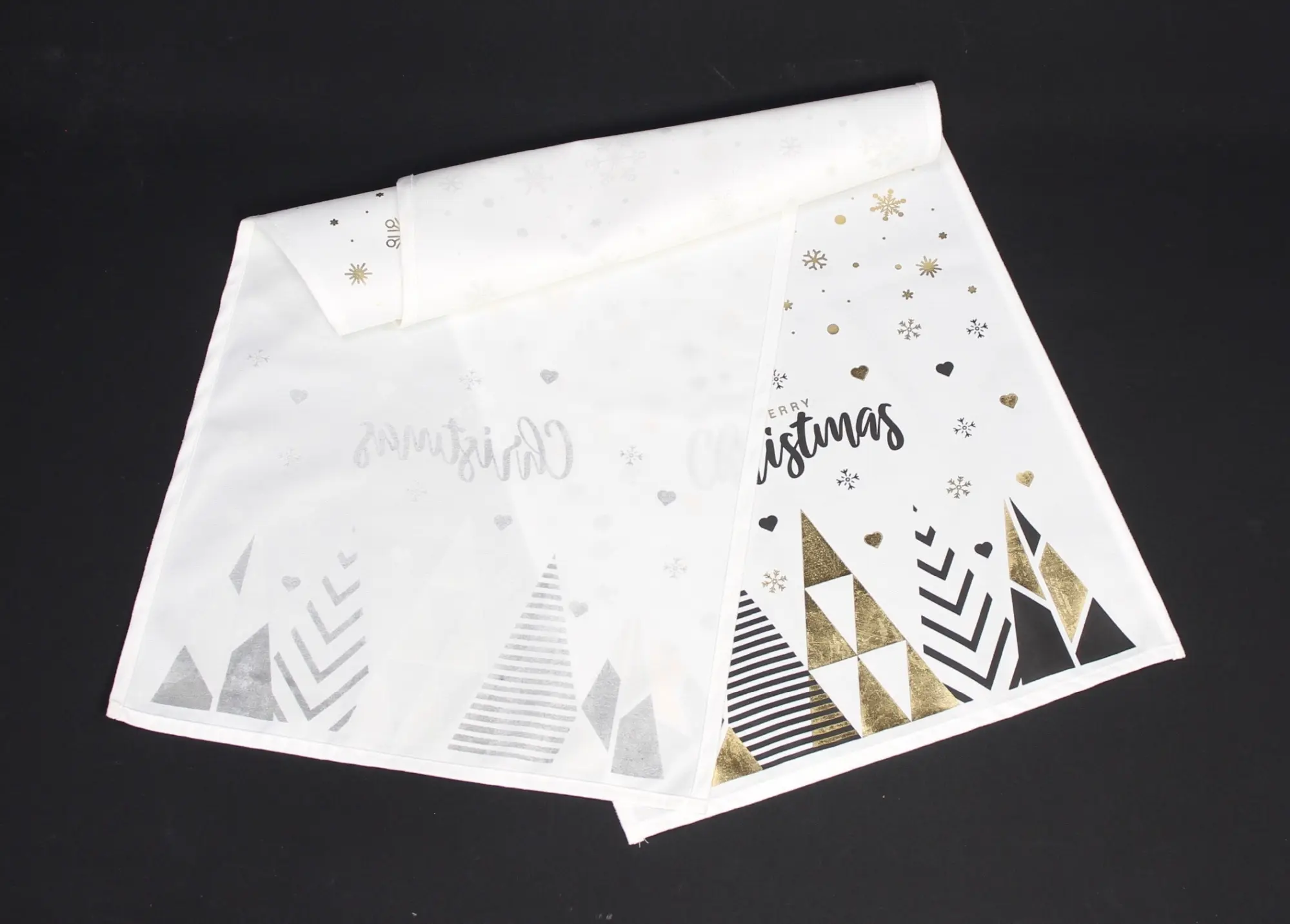 Tischläufer "Black'n'Gold"  im Frank Flechtwaren Online Shop für Tischläufer kaufen