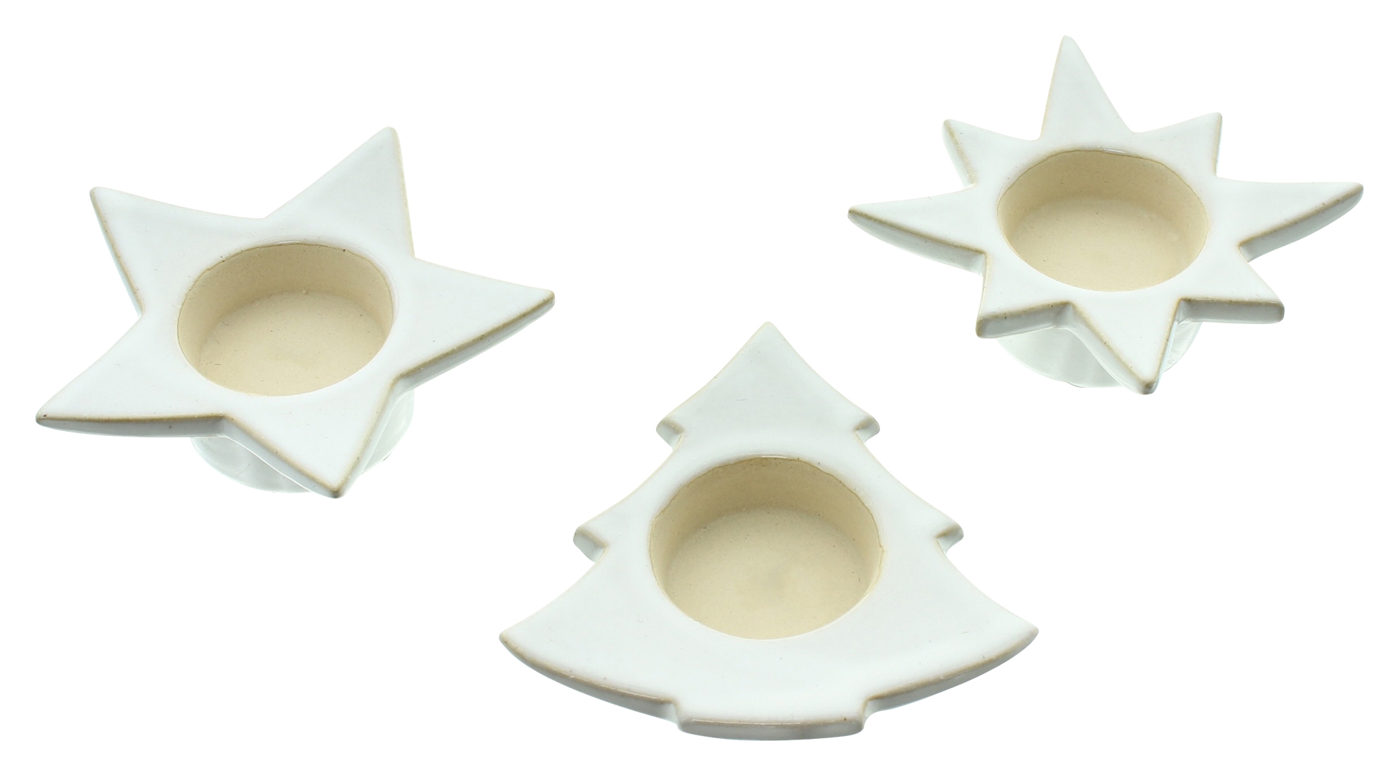 Teelichthalter "Christmas-Time", 3er Set  im Frank Flechtwaren Online Shop für Weihnachten kaufen