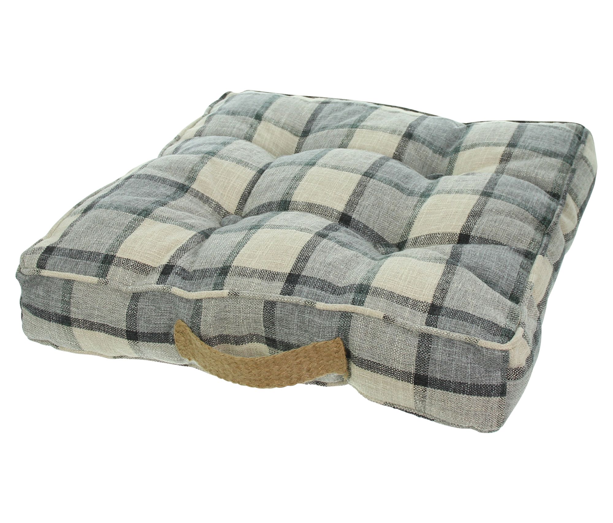 Bodenkissen "Karo-Style" im Frank Flechtwaren Online Shop für Herbst kaufen Bodenkissen "Karo-Style" im Frank Flechtwaren Online Shop für Herbst kaufen