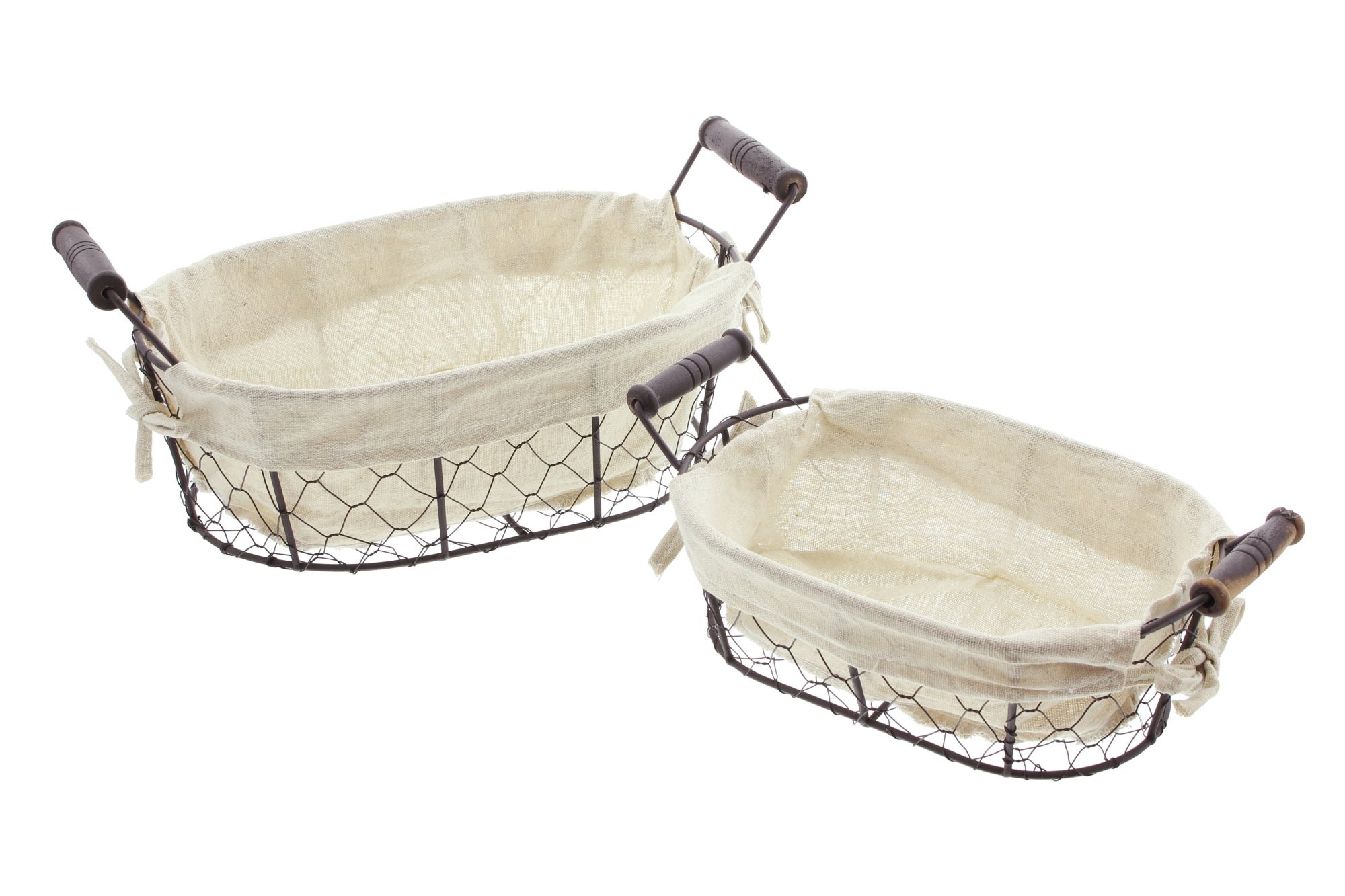 Füllkorb "Metall", 2er Set im Frank Flechtwaren Online Shop für Küche kaufen Füllkorb "Metall", 2er Set im Frank Flechtwaren Online Shop für Küche kaufen