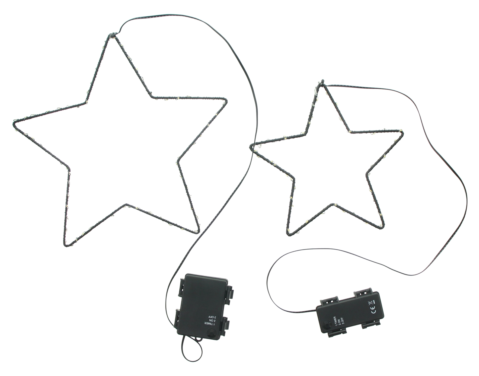 LED-Hänger "Stern", 2er Set  im Frank Flechtwaren Online Shop für Titelserie Weihnachten kaufen