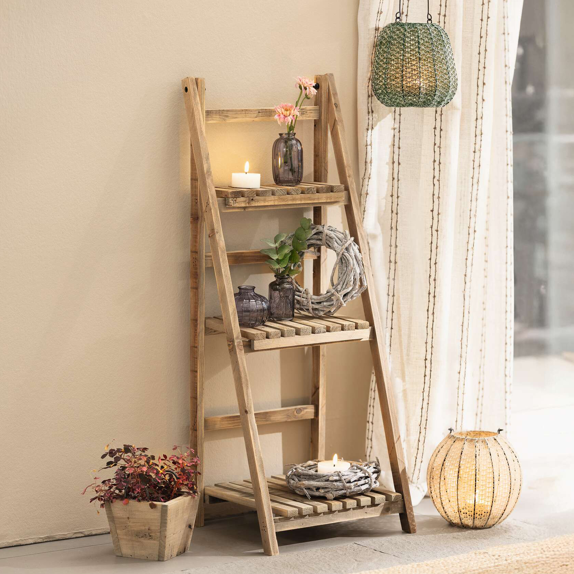 Holzregal "Recycling-Chic"  im Frank Flechtwaren Online Shop kaufen