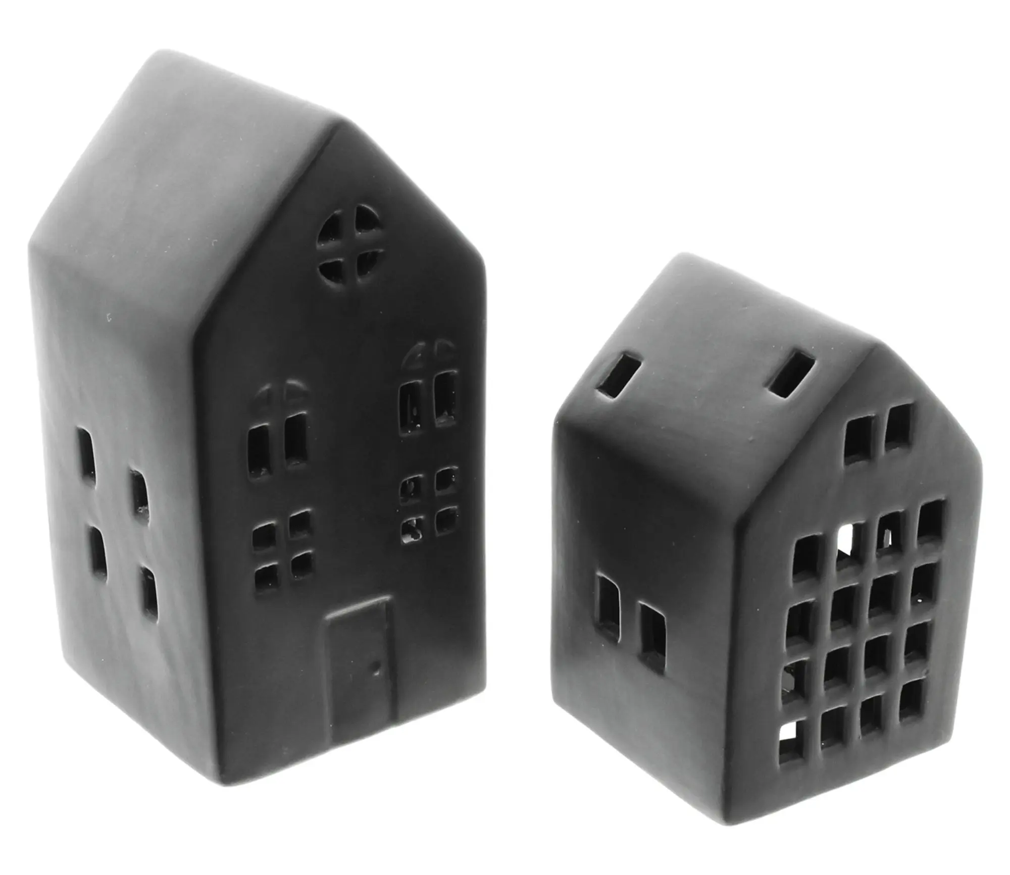 LED-Haus "Black", 2er Set  im Frank Flechtwaren Online Shop für Ostern kaufen