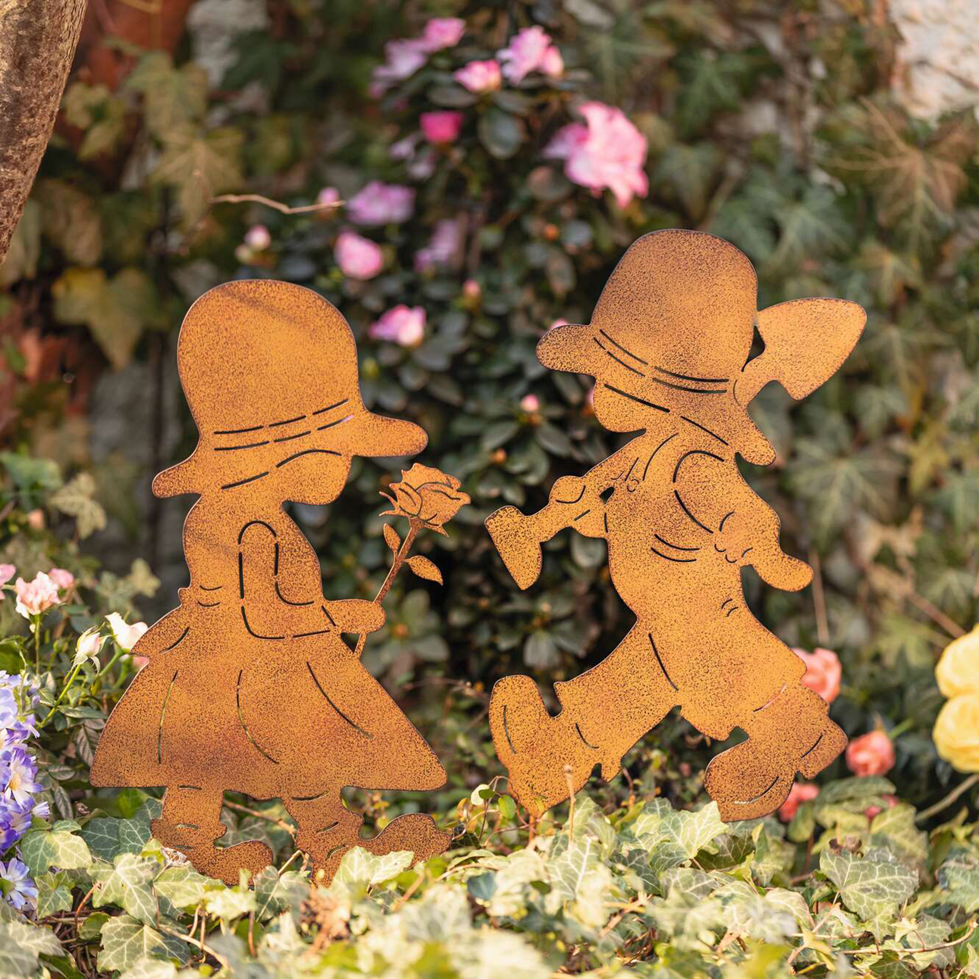 Gartenstecker "Junge &amp; Mädchen", 2er Set  im Frank Flechtwaren Online Shop kaufen