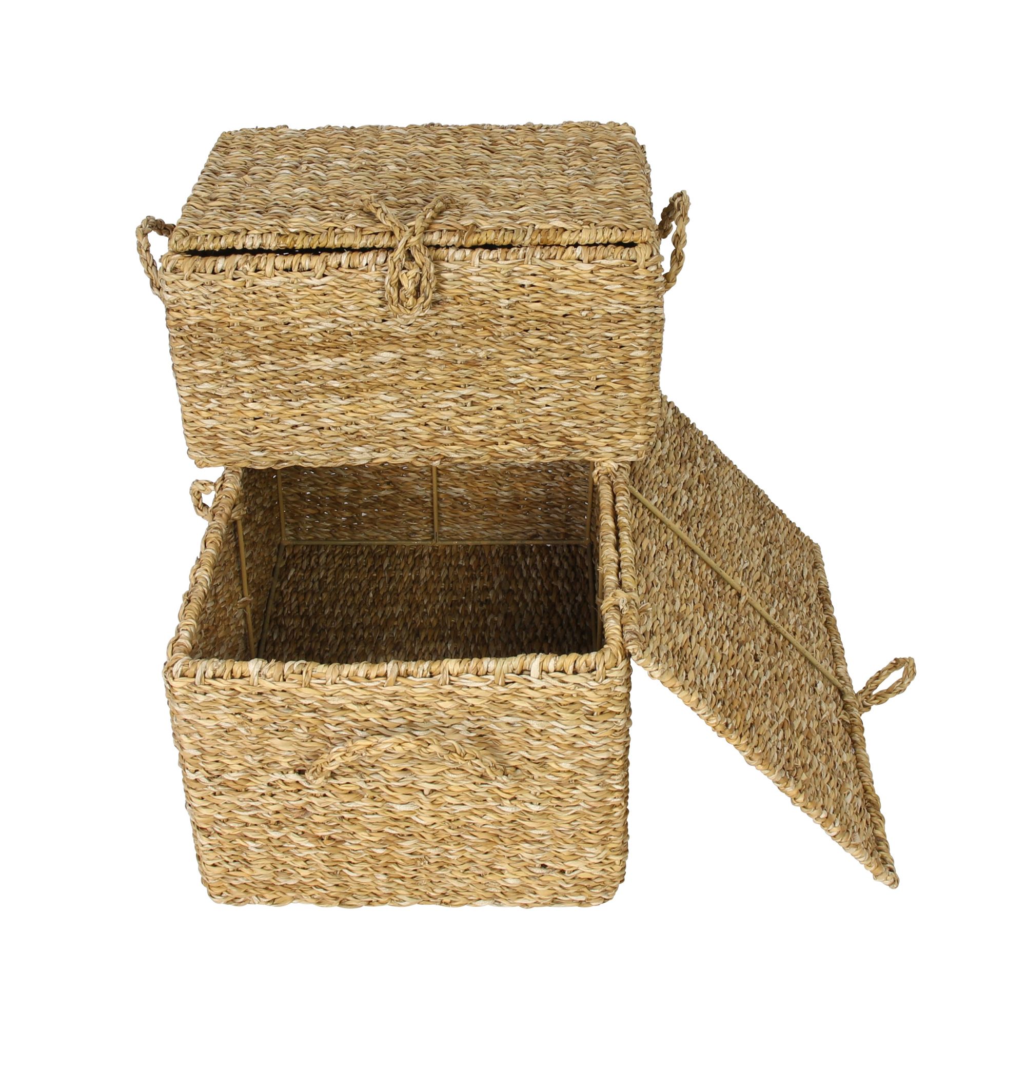 Truhe "Seegras", 2er Set im Frank Flechtwaren Online Shop für Füllkörbe & Universalkörbe kaufen Truhe "Seegras", 2er Set im Frank Flechtwaren Online Shop für Füllkörbe & Universalkörbe kaufen