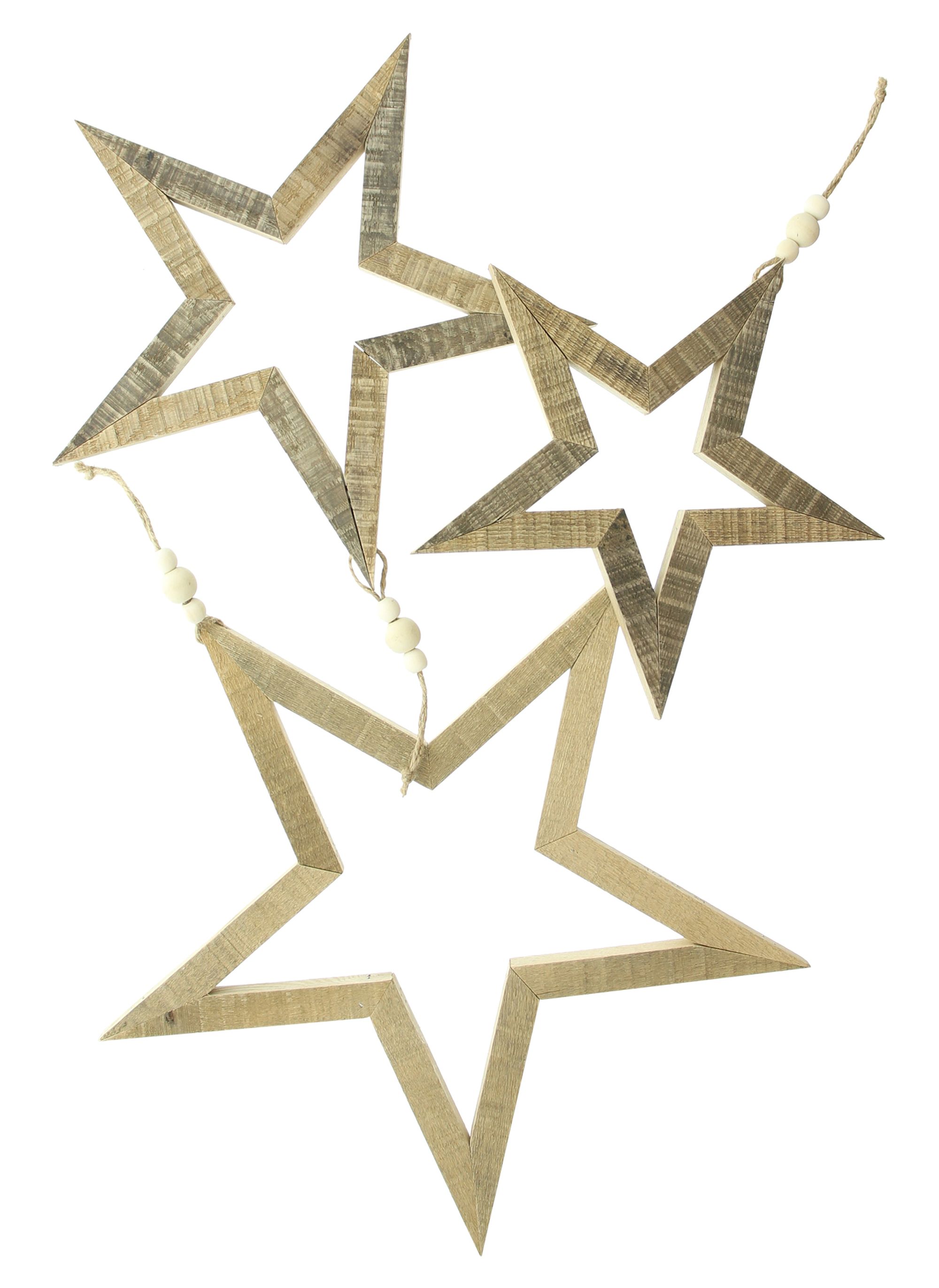 Hänger "Stern", 3er Set  im Frank Flechtwaren Online Shop für Dekohänger  kaufen