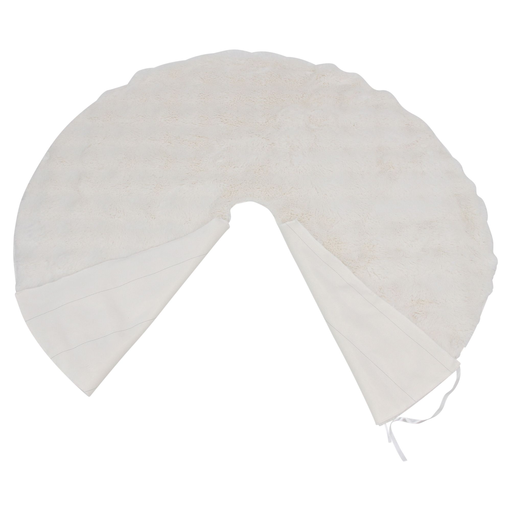 Christbaumdecke "White Bubbles"  im Frank Flechtwaren Online Shop für Baumschmuck kaufen