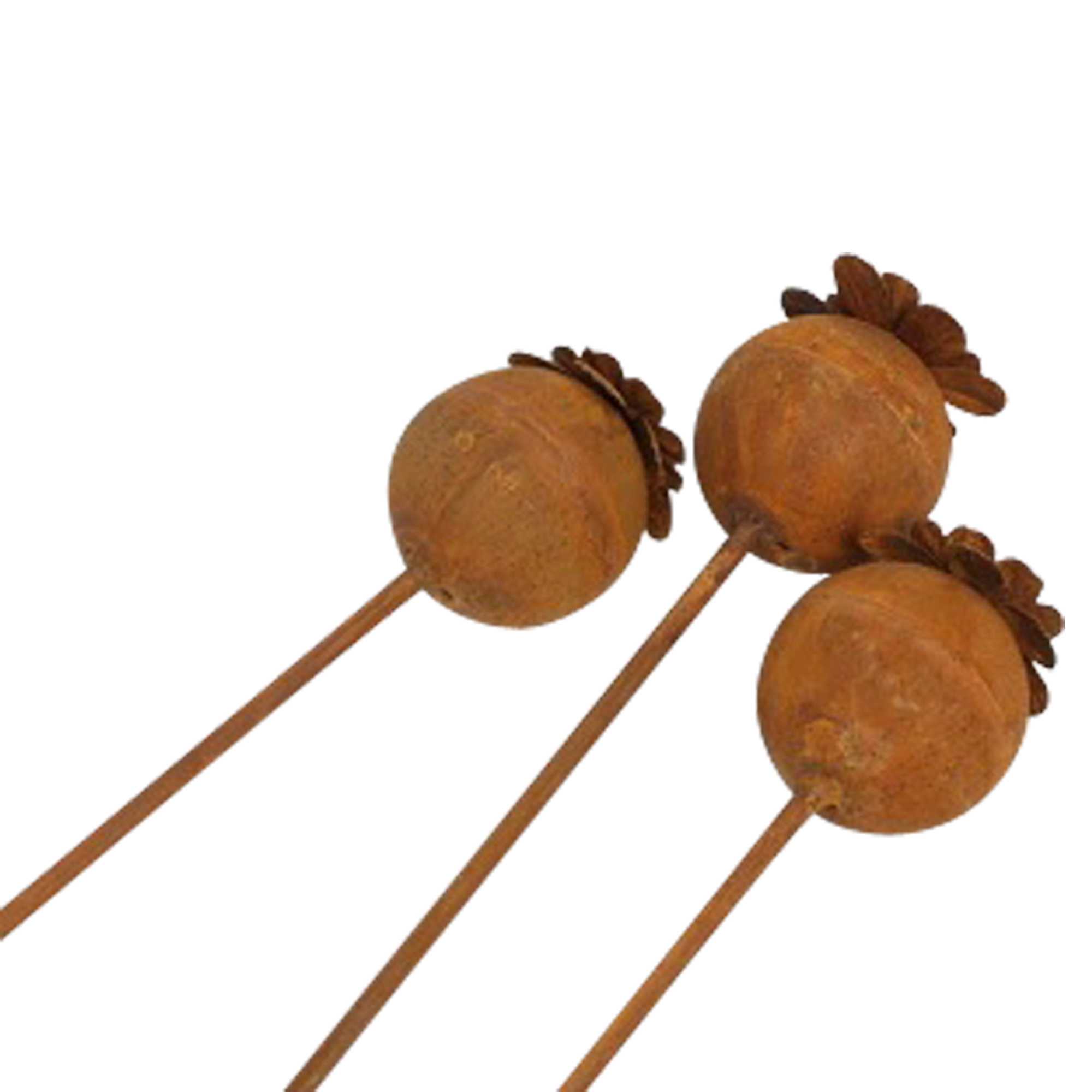 Gartenstecker "Mohn", 3er Set im Frank Flechtwaren Online Shop für Gartenstecker kaufen Gartenstecker "Mohn", 3er Set im Frank Flechtwaren Online Shop für Gartenstecker kaufen