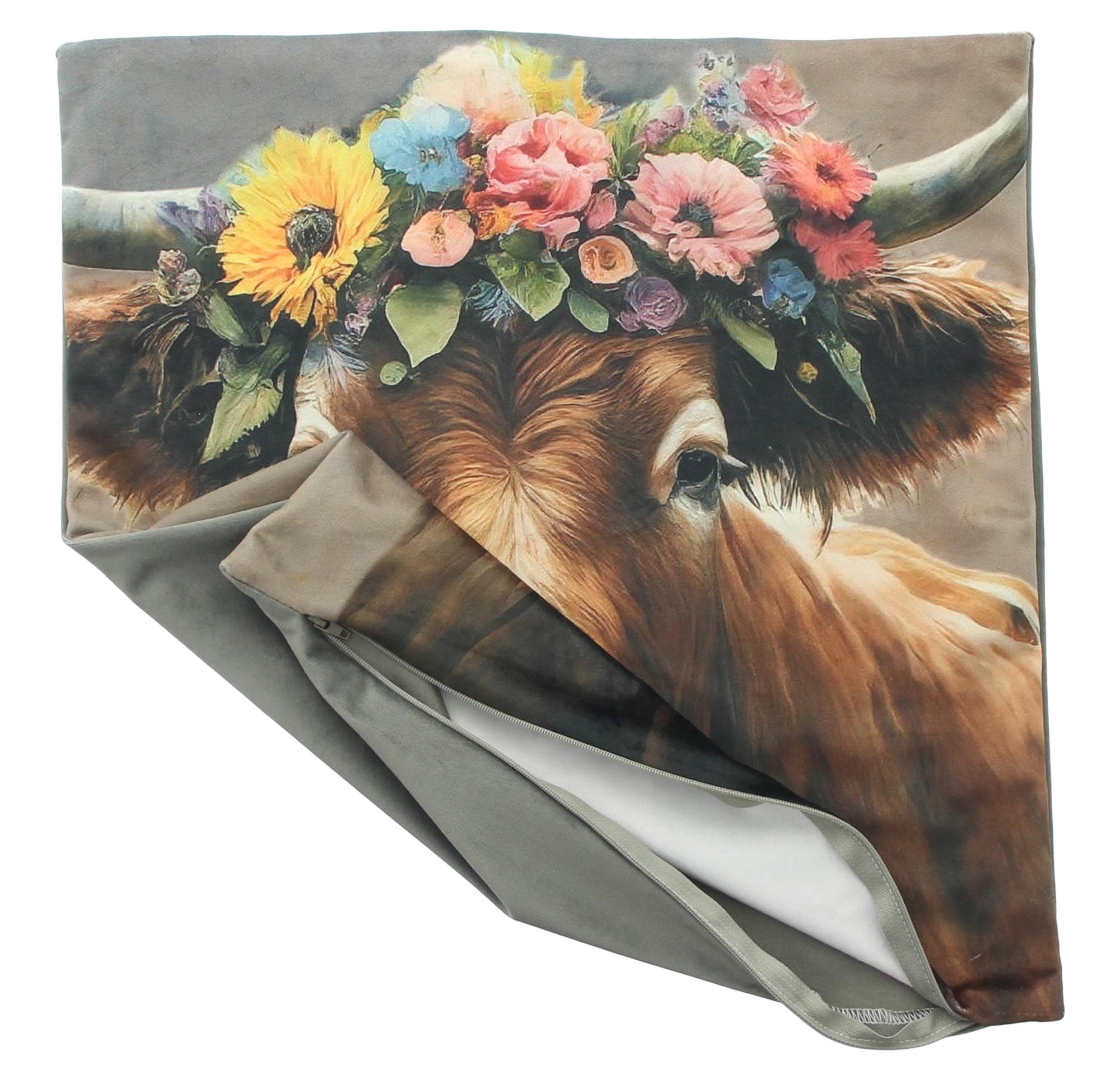 Kissenhülle "Kuh mit Blumenkranz" im Frank Flechtwaren Online Shop für Gerade eingetroffen kaufen Kissenhülle "Kuh mit Blumenkranz" im Frank Flechtwaren Online Shop für Gerade eingetroffen kaufen