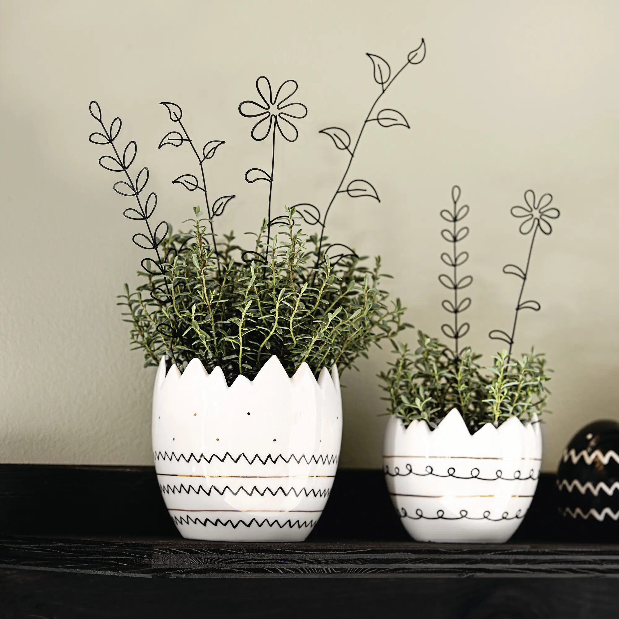 Pflanzer "Style", 2er Set  im Frank Flechtwaren Online Shop für Ostern kaufen