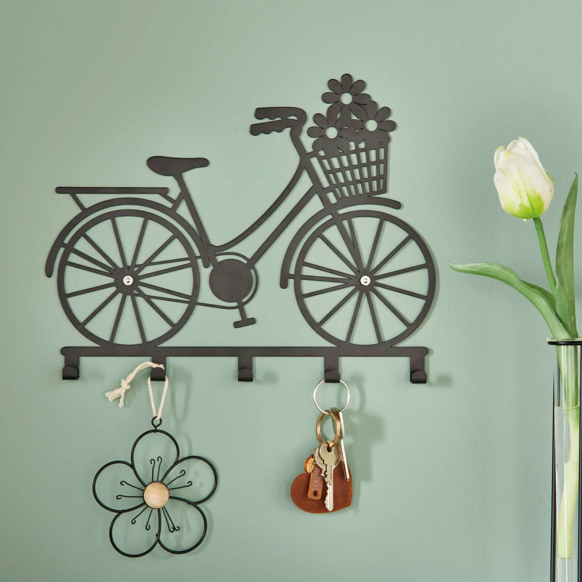 Wandgarderobe "Fahrrad"  im Frank Flechtwaren Online Shop kaufen