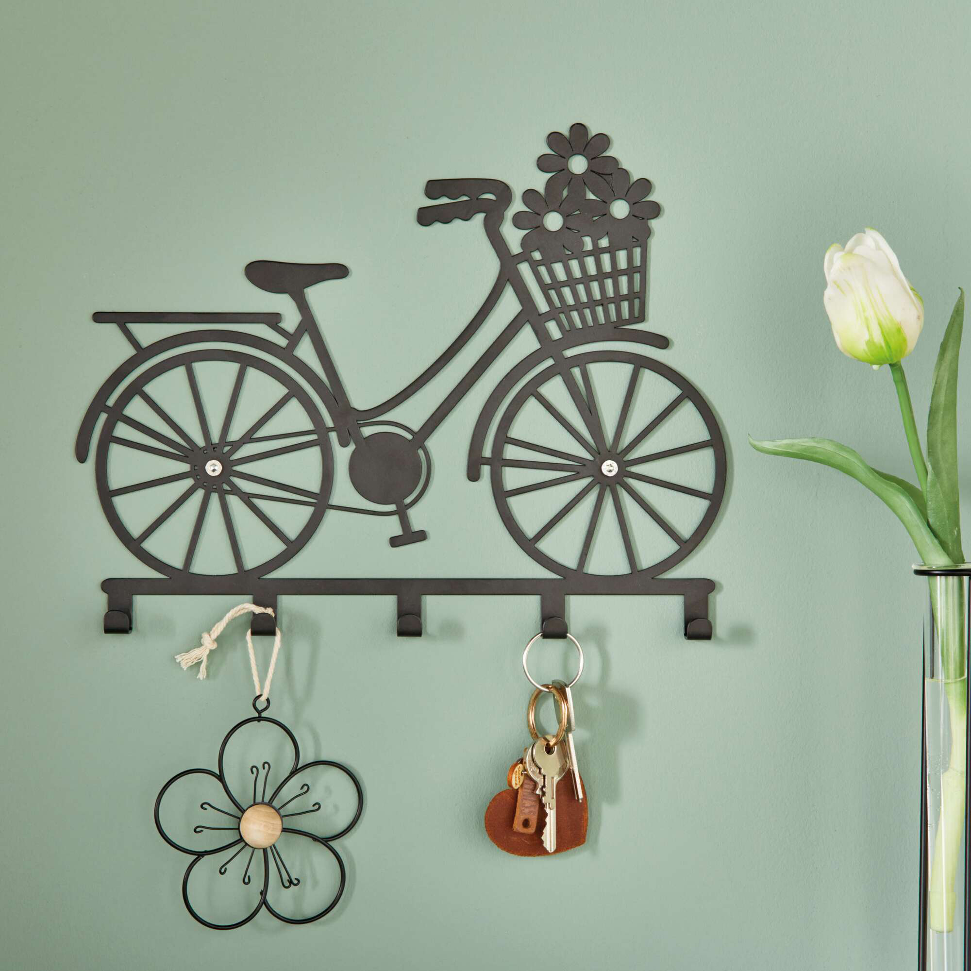 Wandgarderobe "Fahrrad"  im Frank Flechtwaren Online Shop kaufen