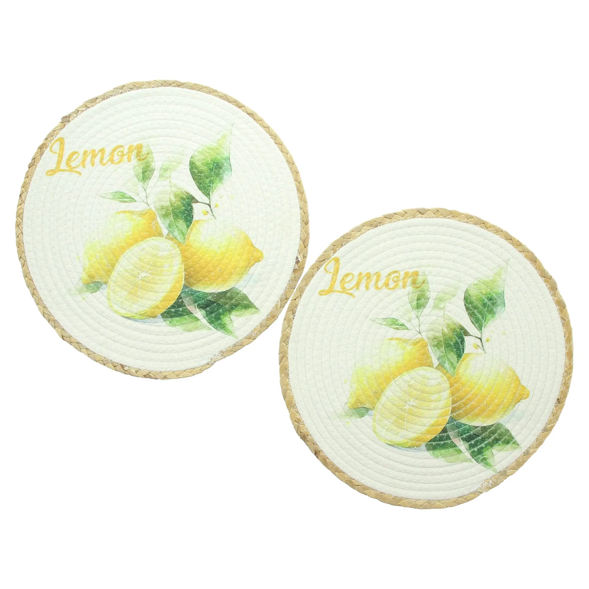 Platzmatte "Lemon", 2er Set  im Frank Flechtwaren Online Shop kaufen
