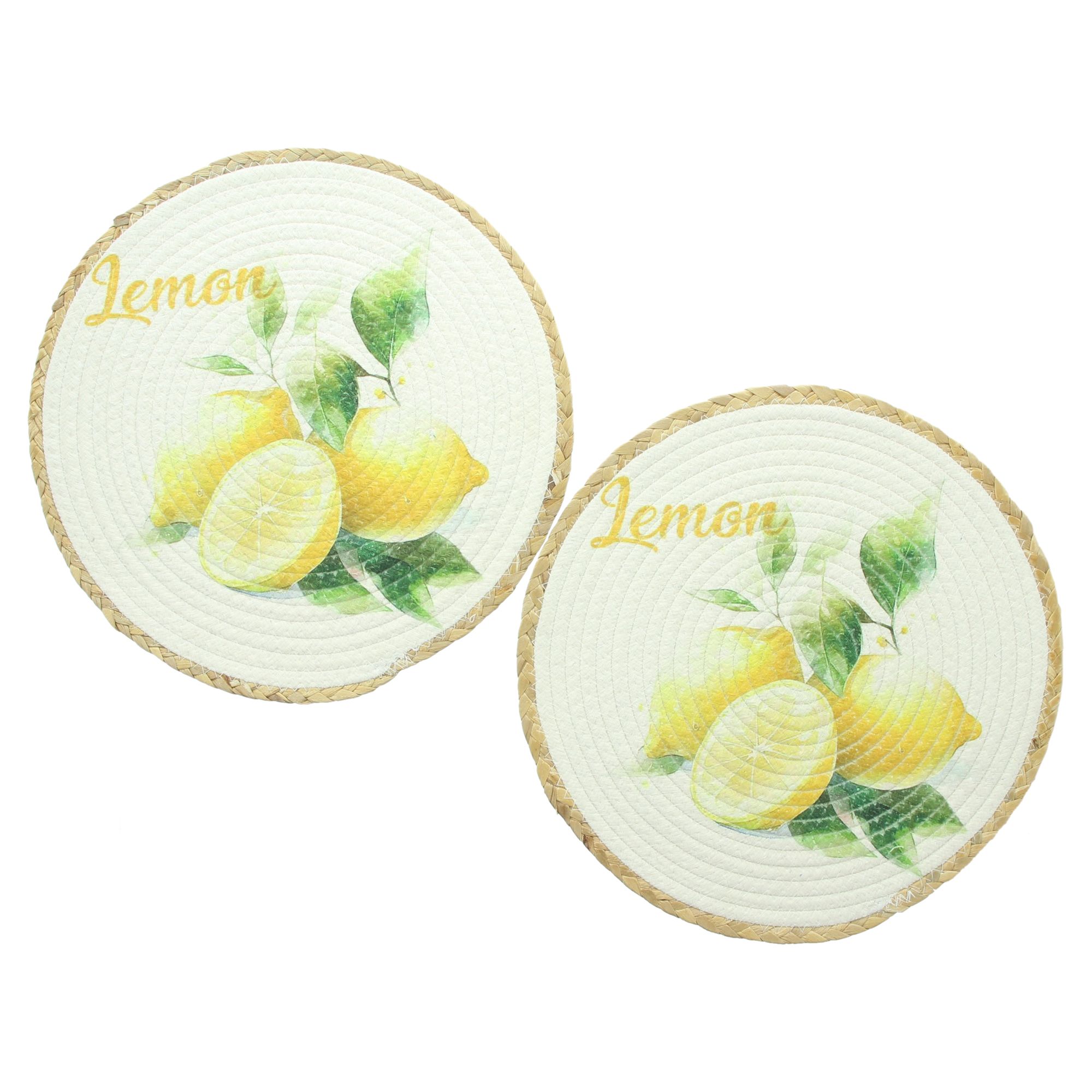 Platzmatte "Lemon", 2er Set  im Frank Flechtwaren Online Shop für Tischsets kaufen