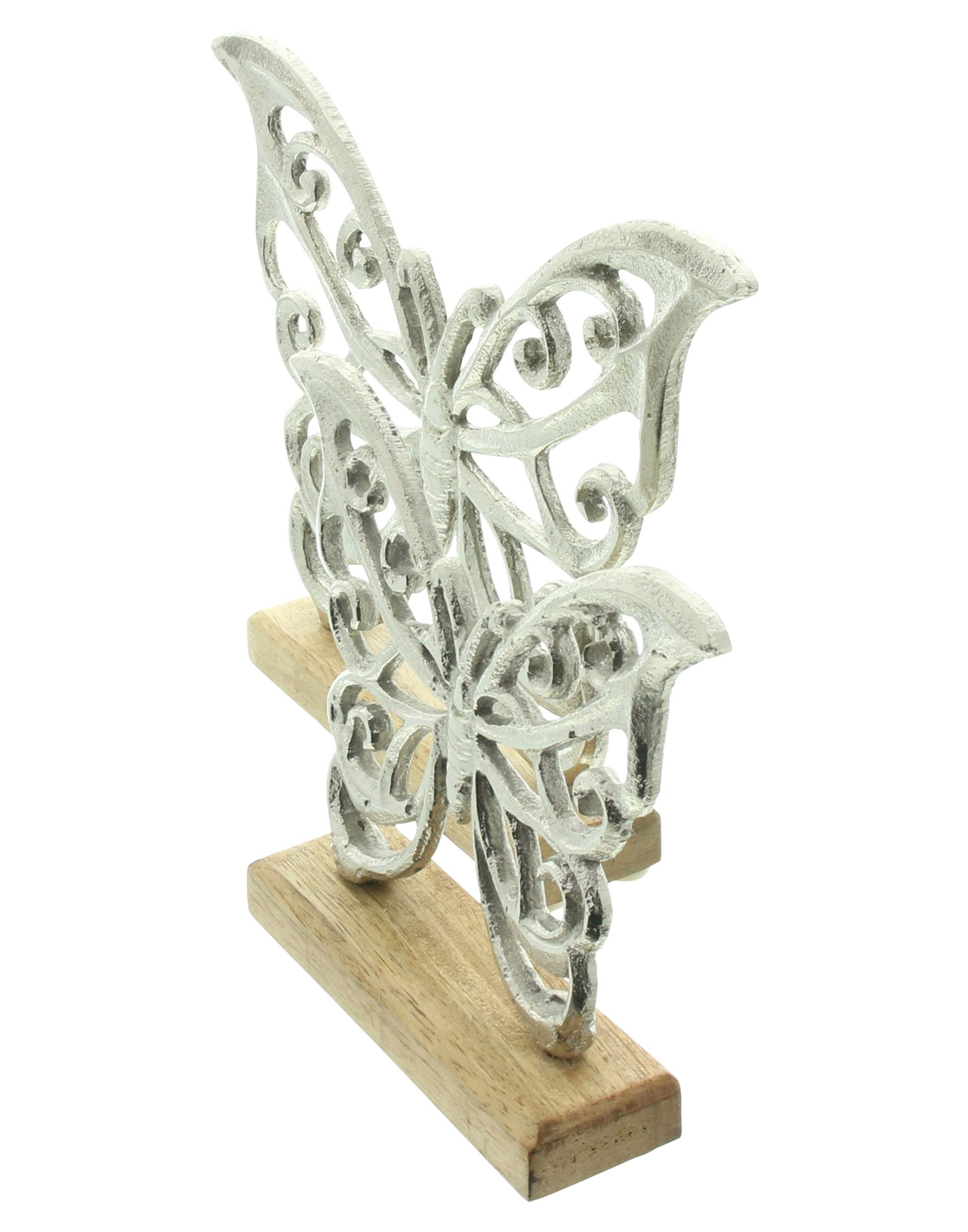 Schmetterling "Silber", 2er Set im Frank Flechtwaren Online Shop für Ostern kaufen Schmetterling "Silber", 2er Set im Frank Flechtwaren Online Shop für Ostern kaufen