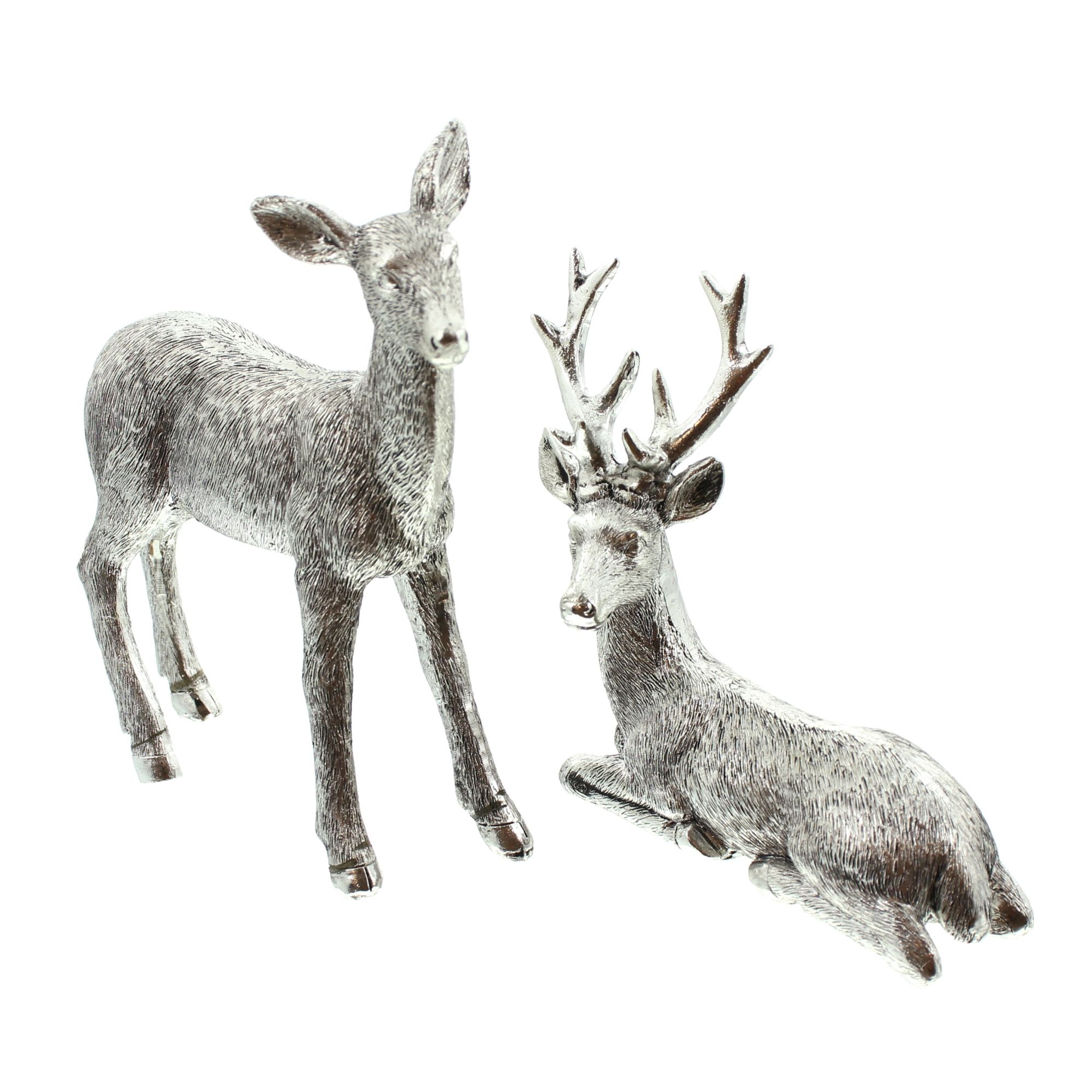 Figur "Reh &amp; Hirsch", 2er Set  im Frank Flechtwaren Online Shop für Herbst kaufen