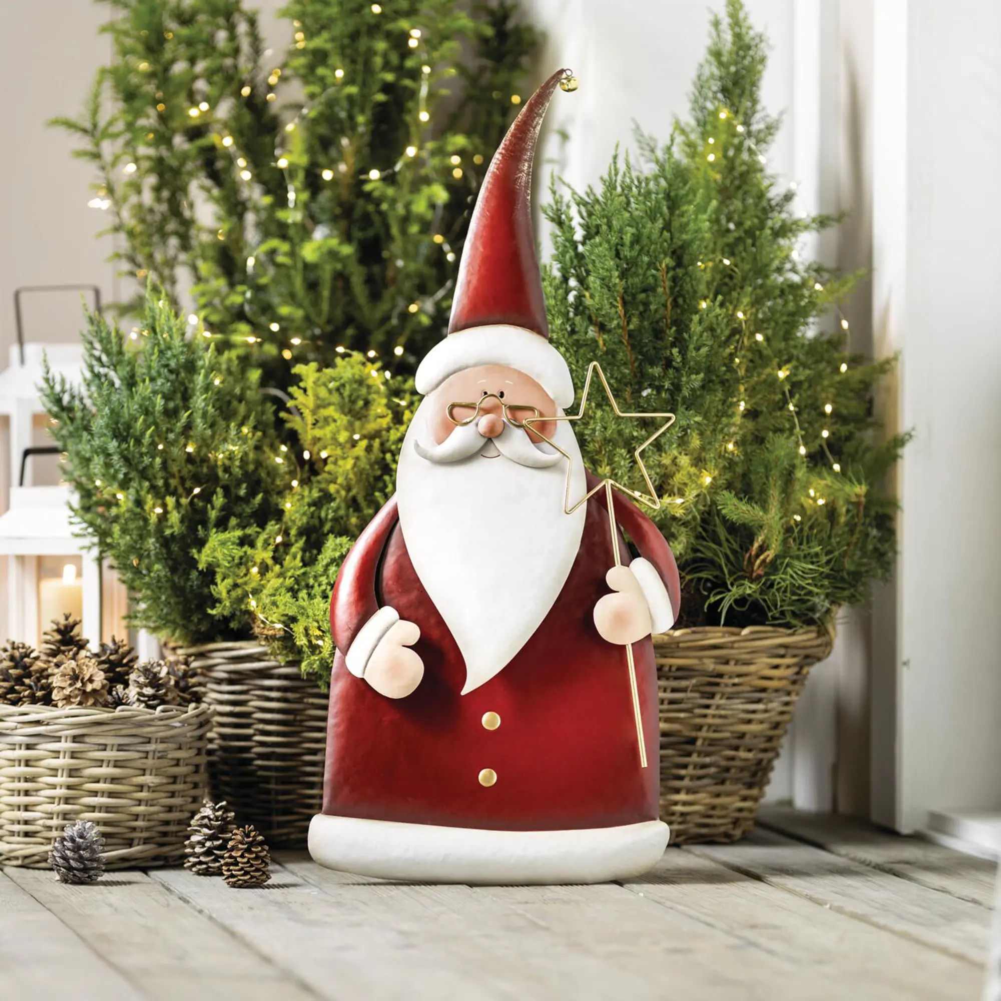 Weihnachts-Figur "Santa"  im Frank Flechtwaren Online Shop kaufen