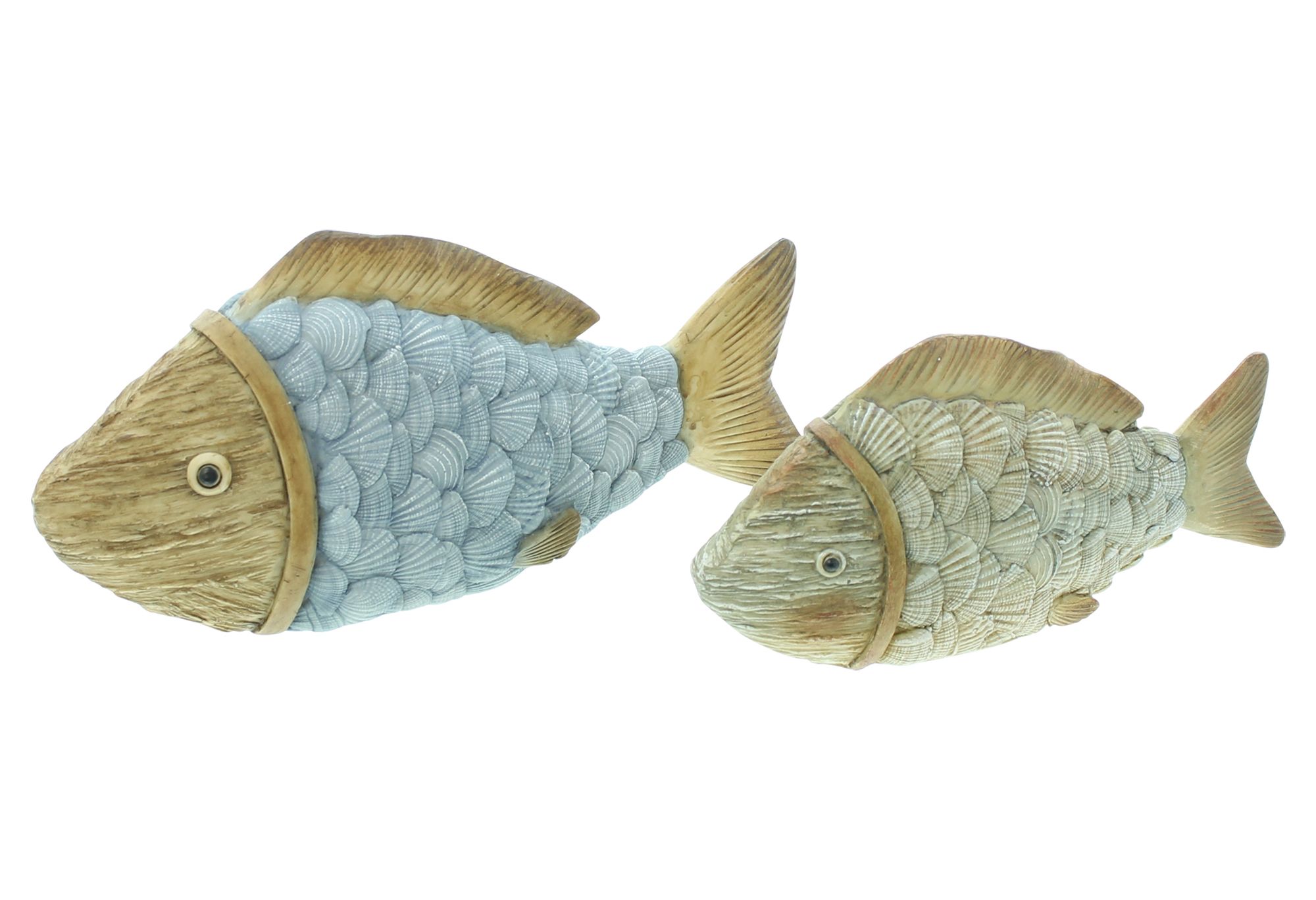 Figur "Fisch", 2er Set  im Frank Flechtwaren Online Shop für Gartenfiguren kaufen