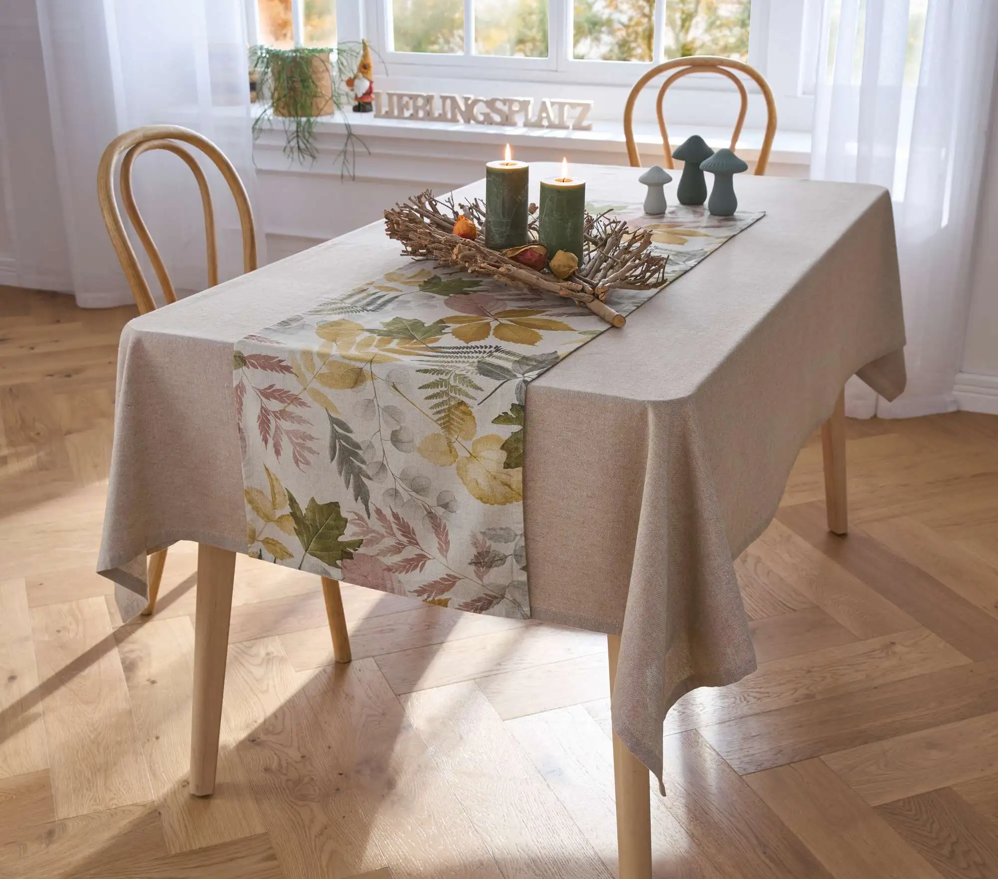 Frank Flechtwaren – Runner Da Tavola Melange Turchese, 40 X 140 Cm, Lavabile