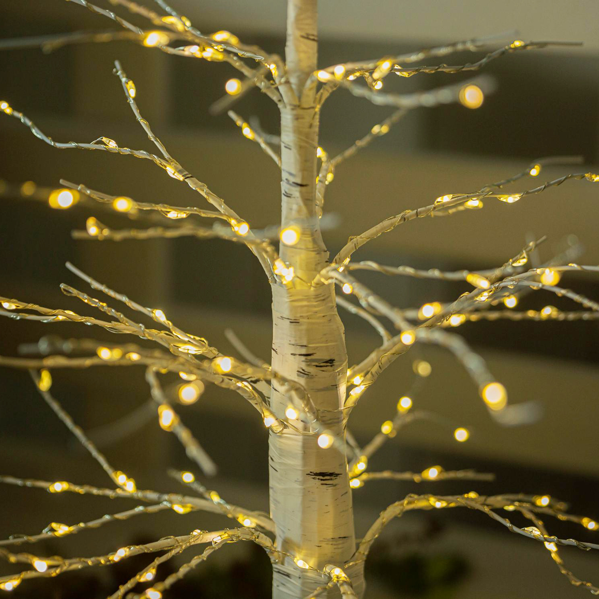 Kleiner LED-Baum "White Christmas"  im Frank Flechtwaren Online Shop für Weihnachtliche LED-Deko kaufen