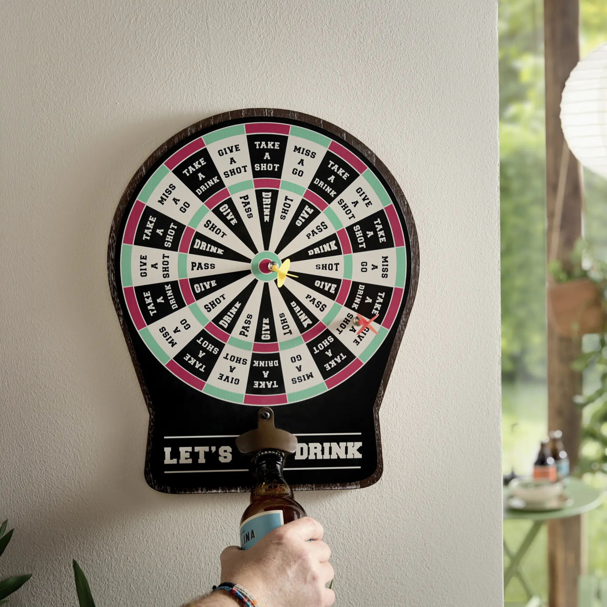 Dartscheibe "Take a Drink"  im Frank Flechtwaren Online Shop kaufen