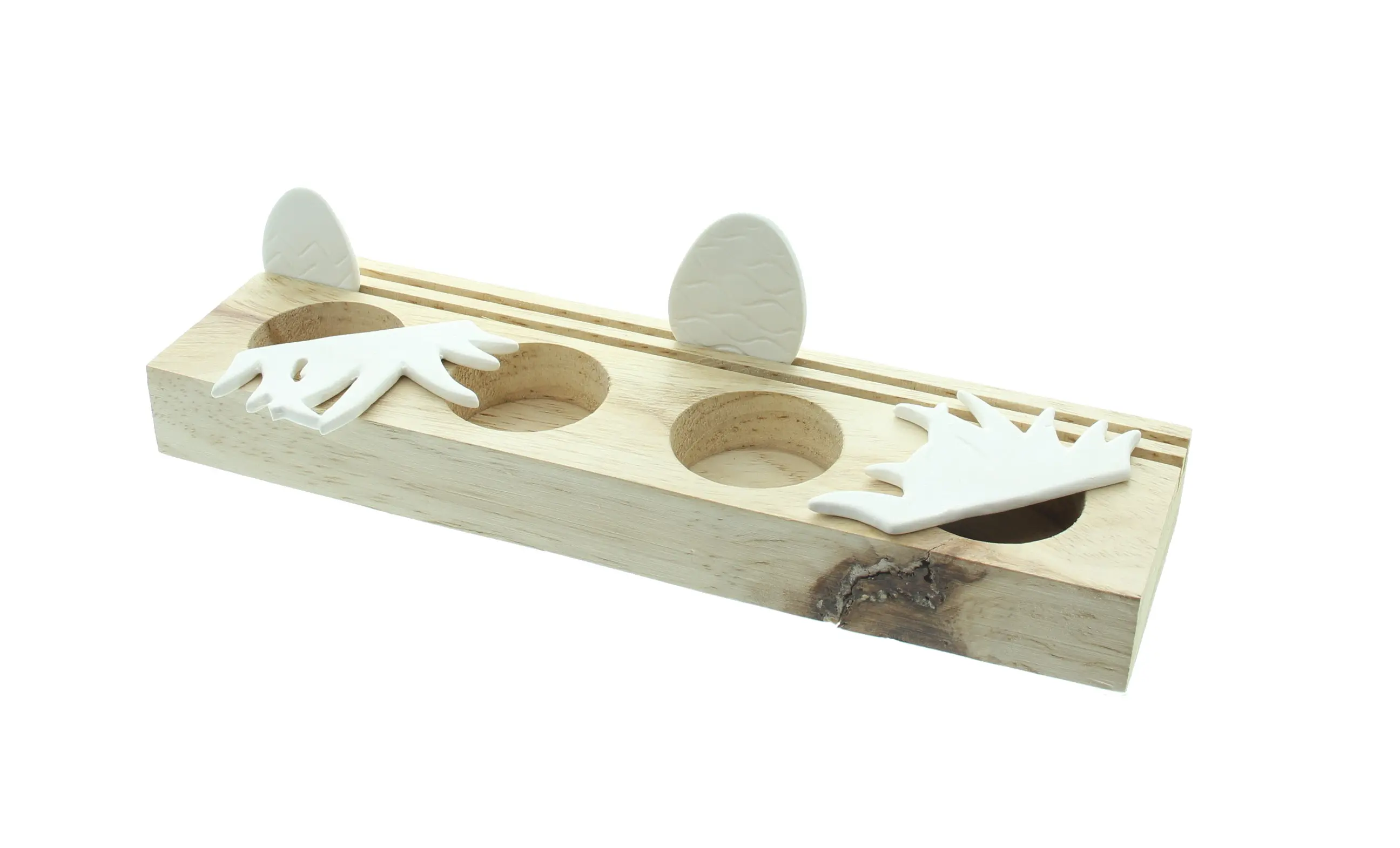 Teelichthalter "Osterwiese", B-Ware  im Frank Flechtwaren Online Shop für Osterlichter kaufen
